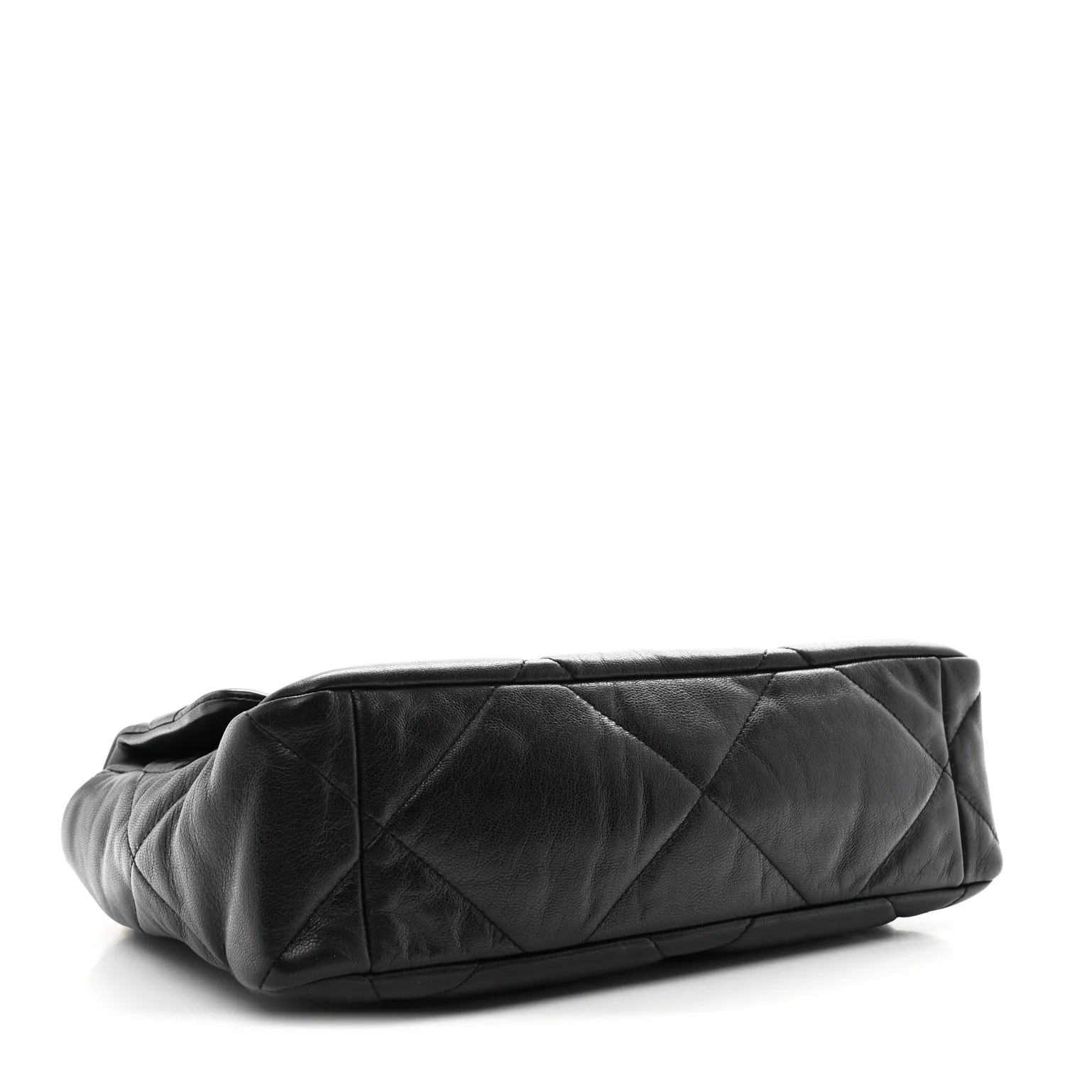 Goatskin Quilted Large Chanel 19 Flap Black - Image 6