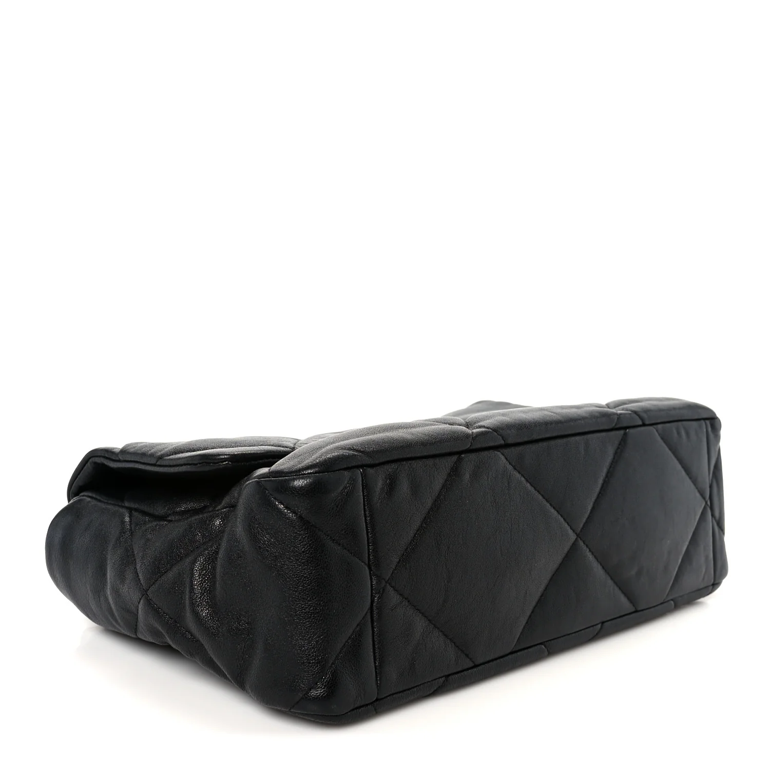 Goatskin Quilted Large Chanel 19 Flap Black - Image 4