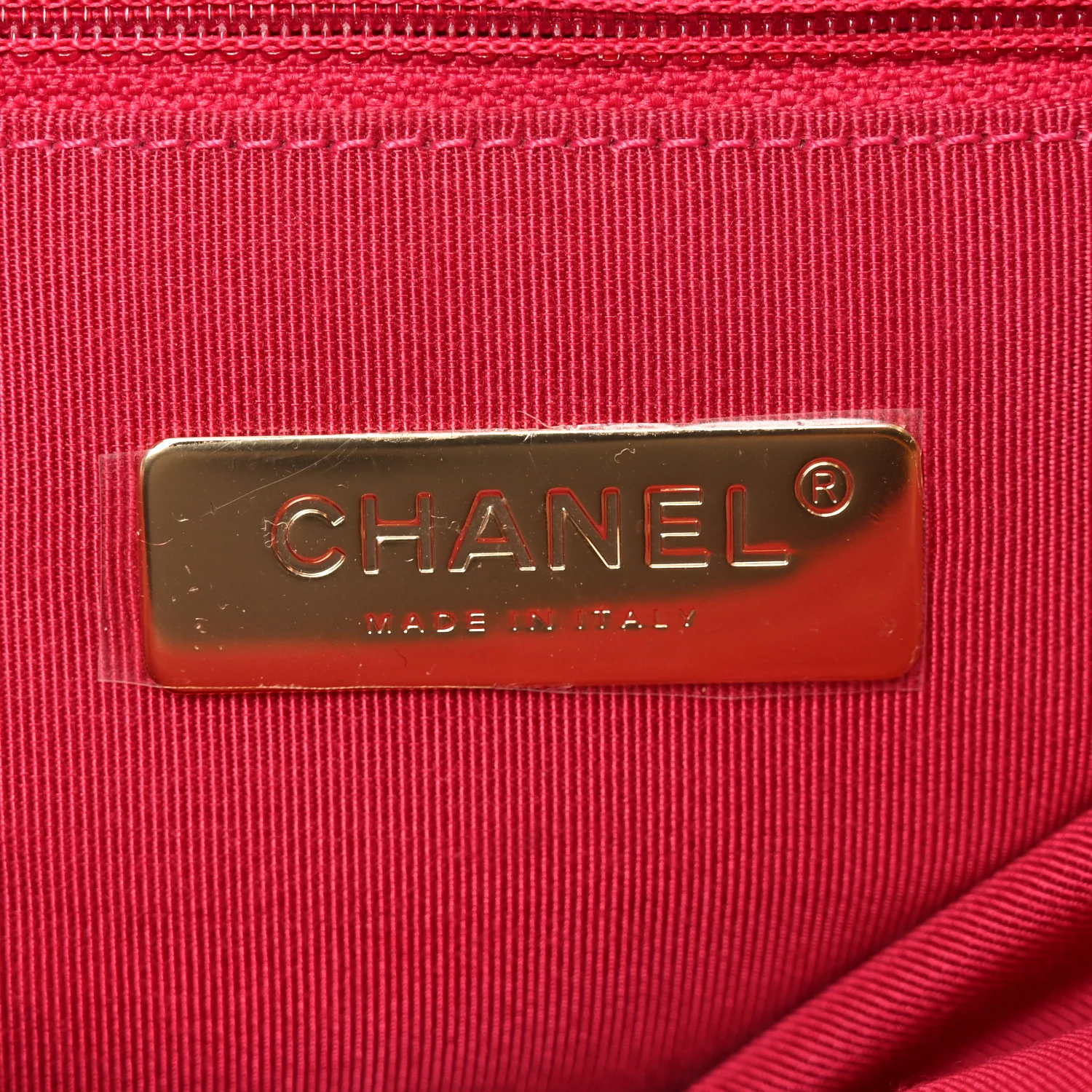 Goatskin Quilted Large Chanel 19 Flap Dark Pink - Image 7