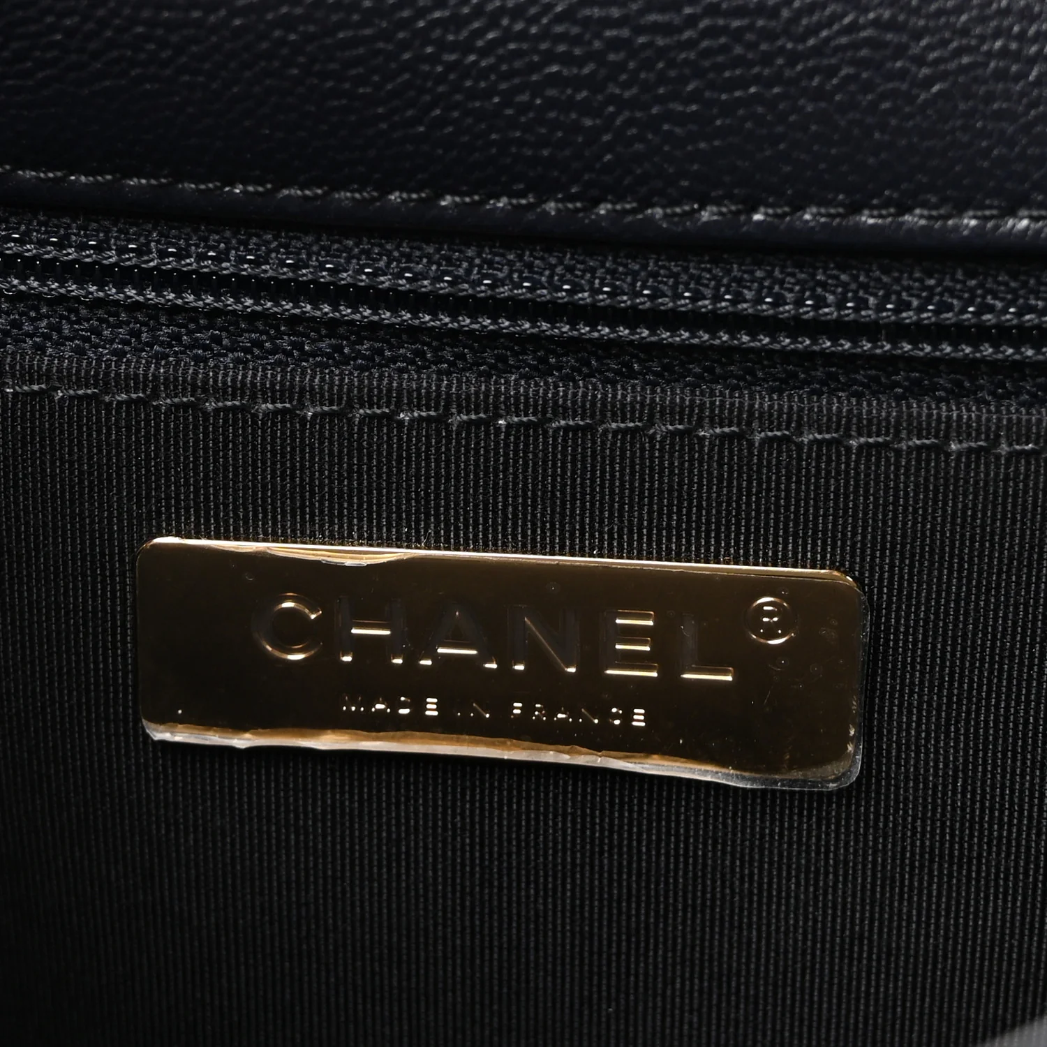 Goatskin Quilted Large Chanel 19 Flap Navy Blue - Image 6