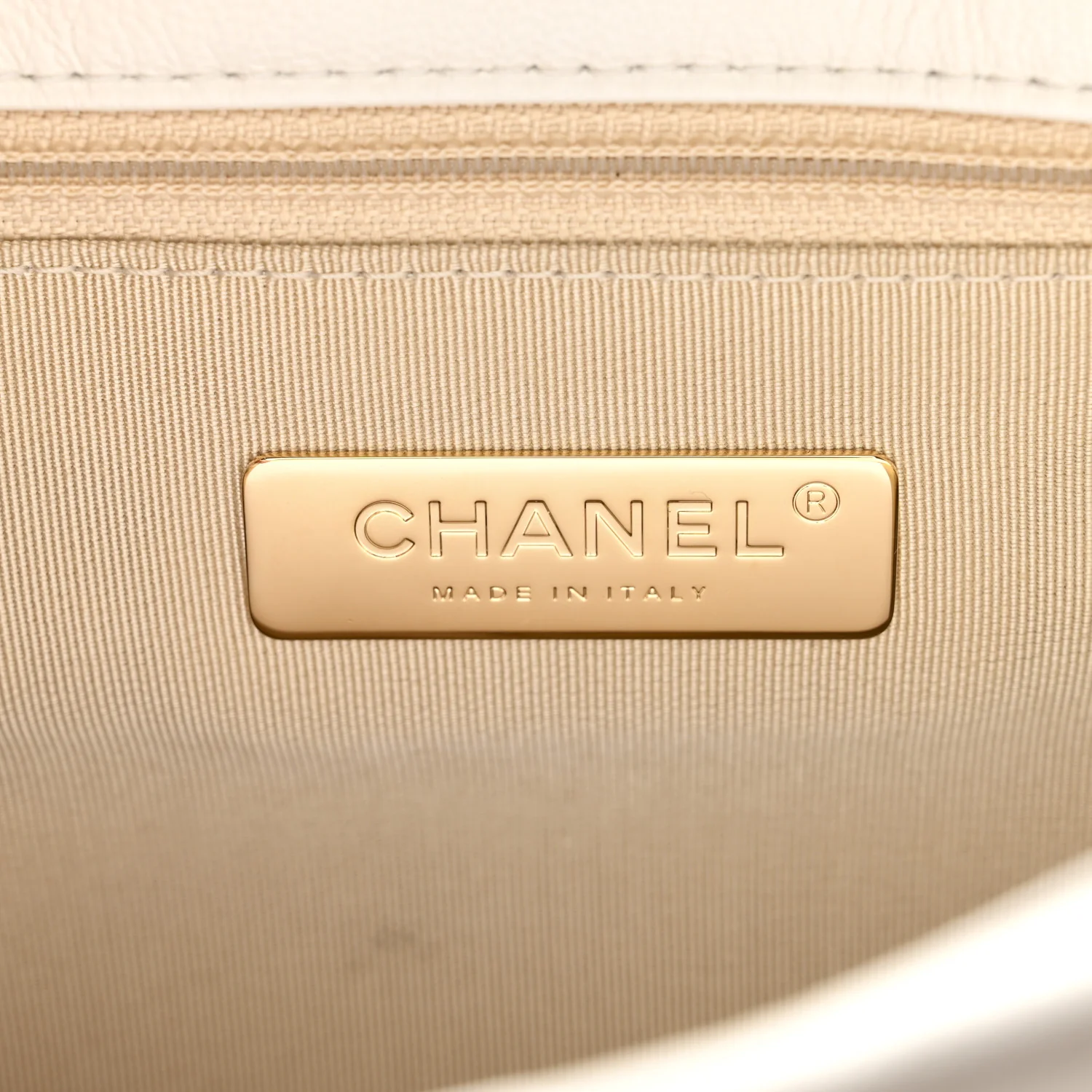 Goatskin Quilted Large Chanel 19 Flap White - Image 7