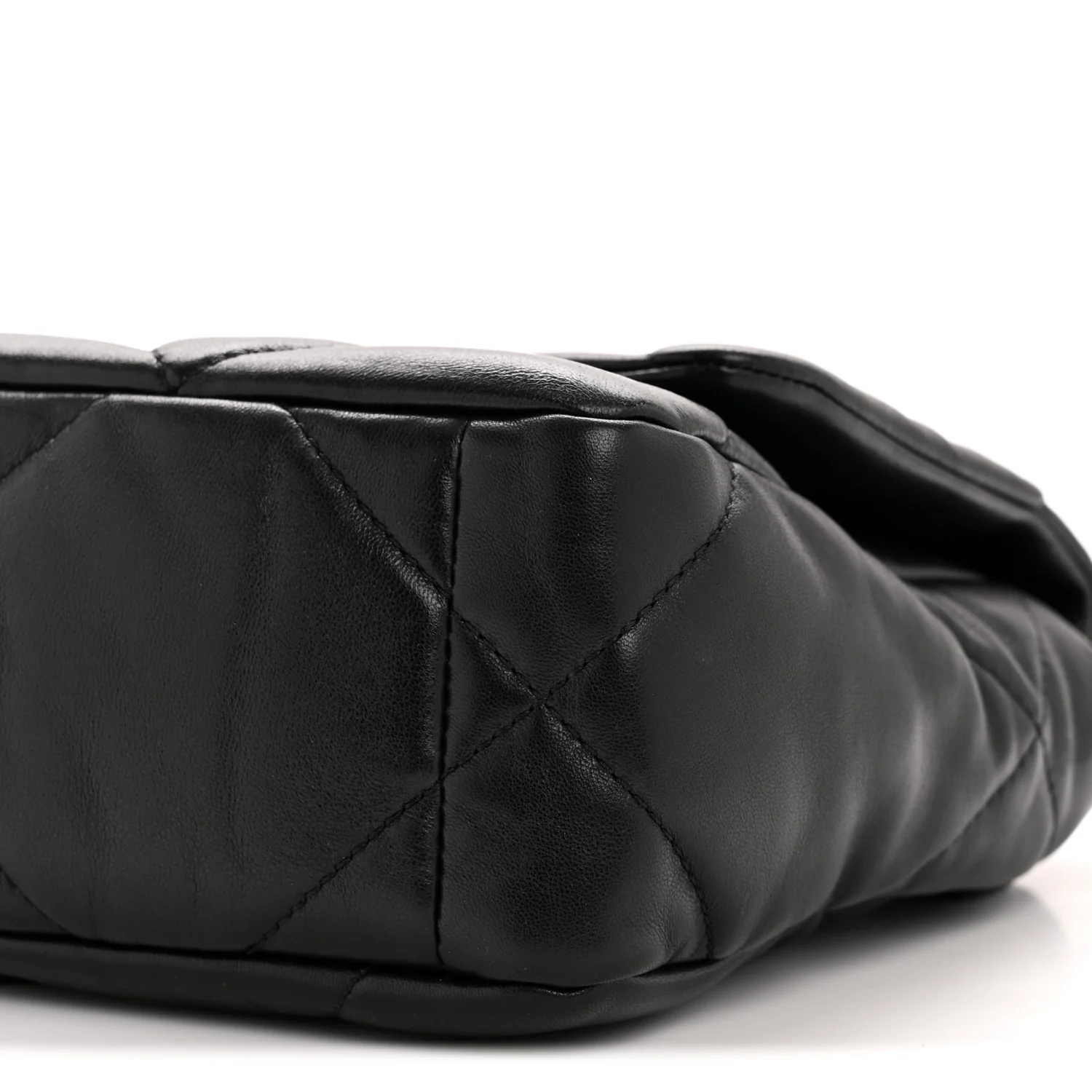 Goatskin Quilted Medium Chanel 19 Flap Black - Image 10