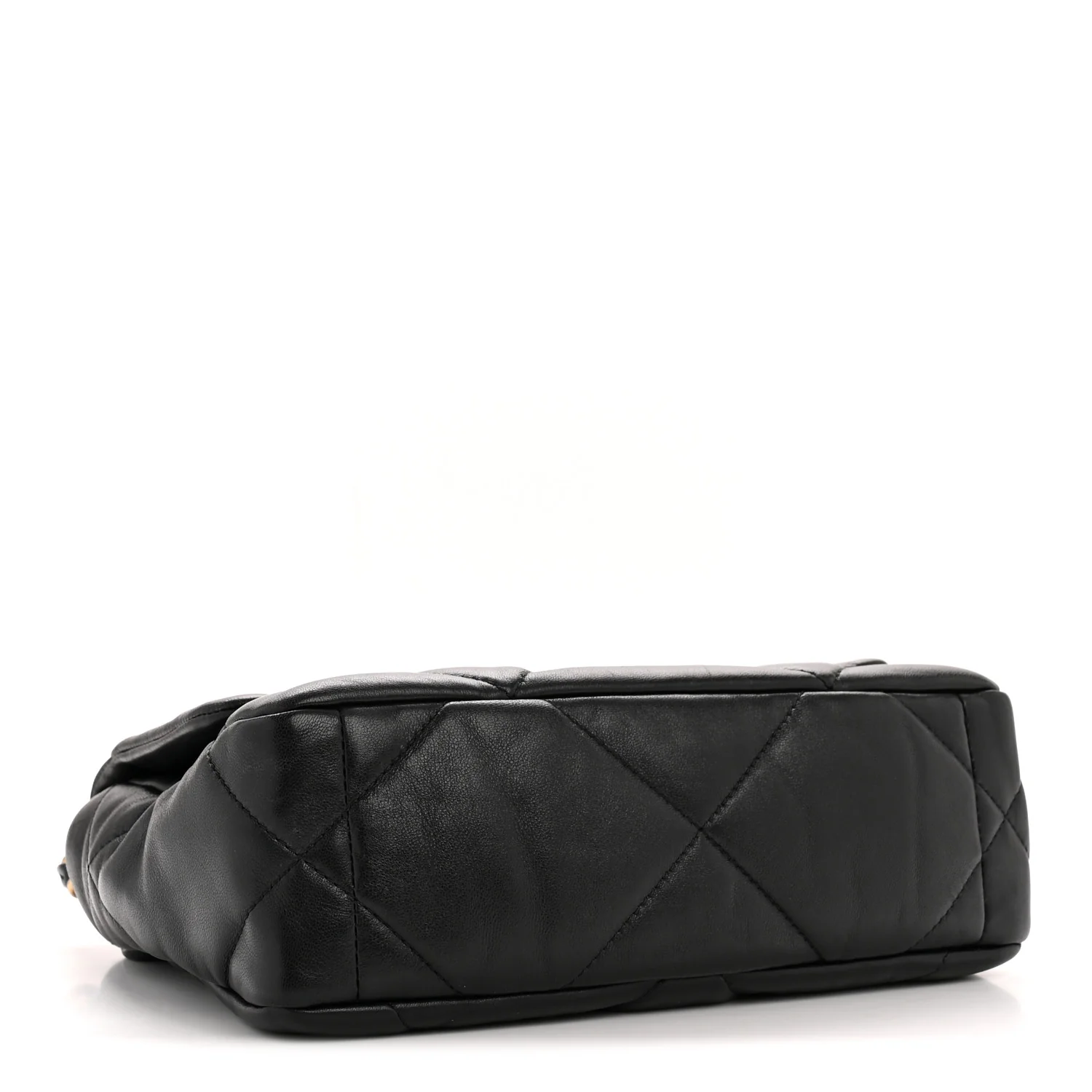 Goatskin Quilted Medium Chanel 19 Flap Black - Image 4