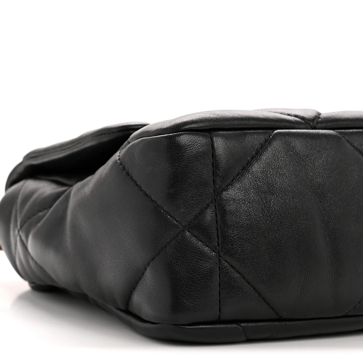 Goatskin Quilted Medium Chanel 19 Flap Black - Image 9
