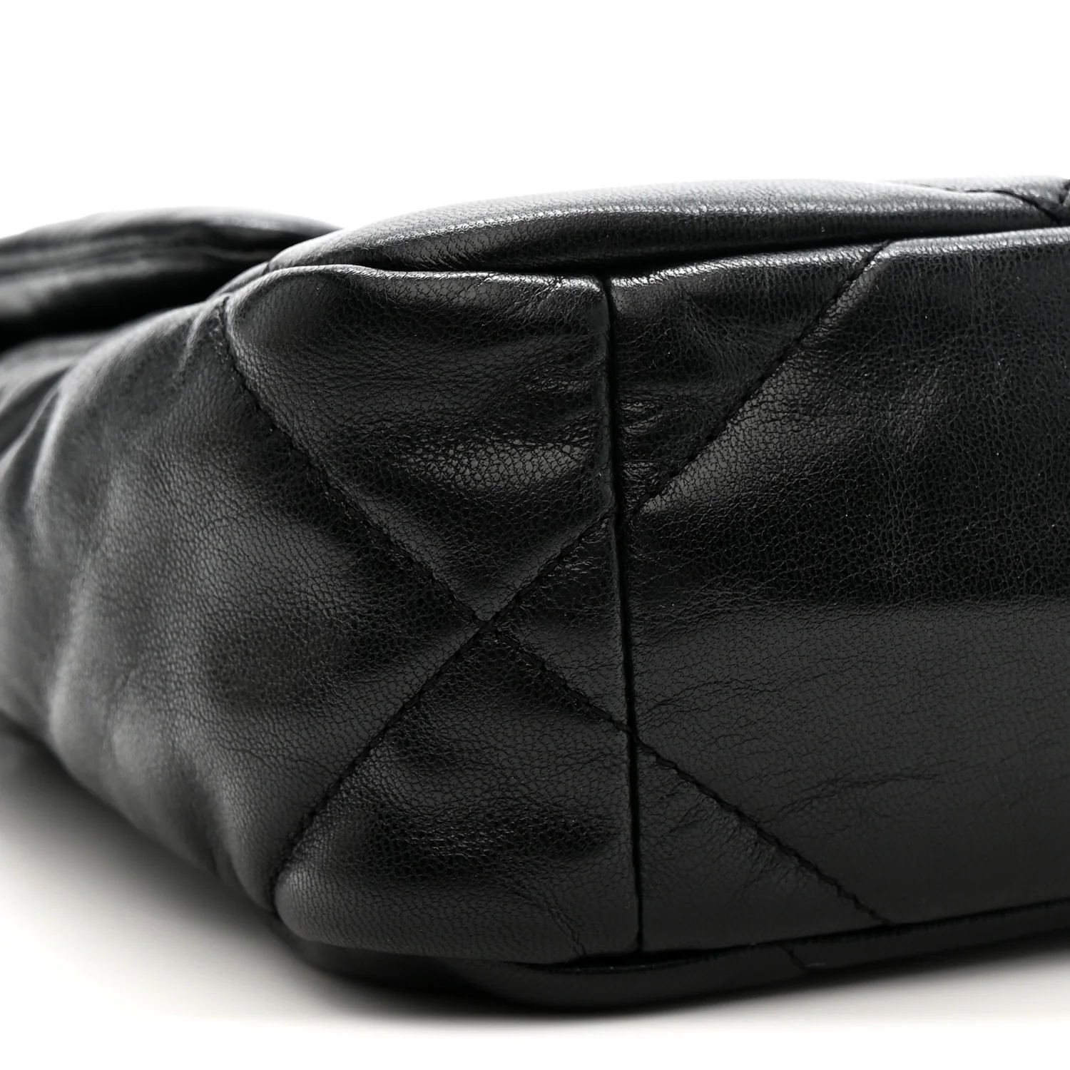 Goatskin Quilted Medium Chanel 19 Flap Black - Image 9