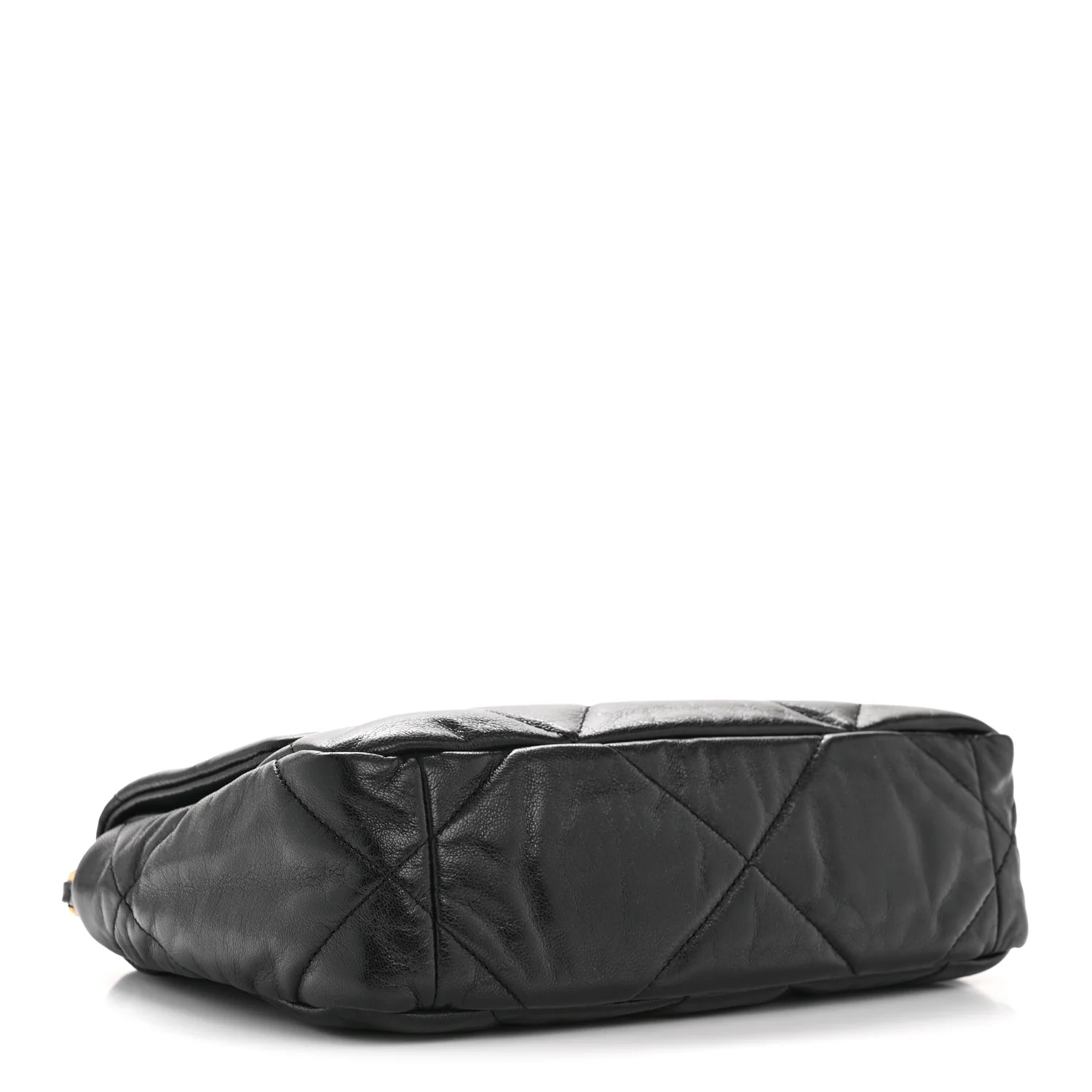 Goatskin Quilted Medium Chanel 19 Flap Black - Image 4