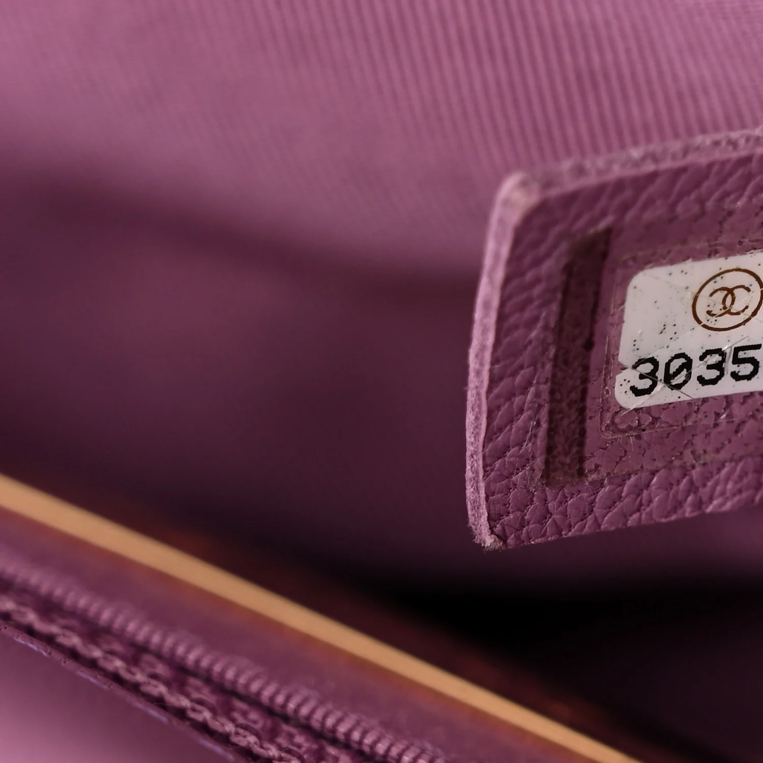 Goatskin Quilted Medium Chanel 19 Flap Purple - Image 7