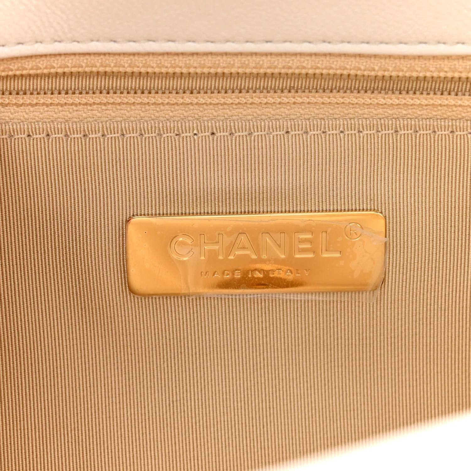 Goatskin Quilted Medium Chanel 19 Flap White - Image 6