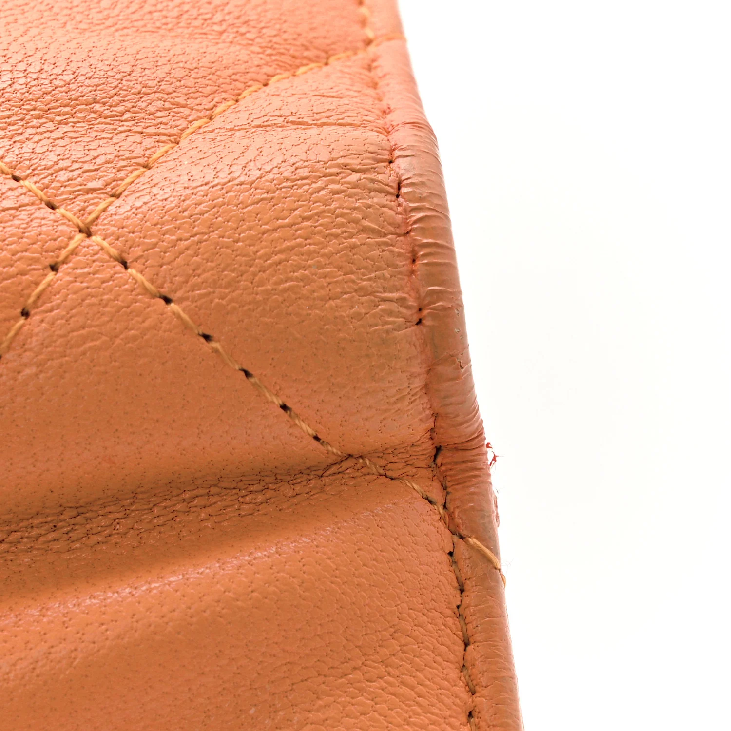 Goatskin Quilted Small Chanel 19 Flap Wallet Orange - Image 13