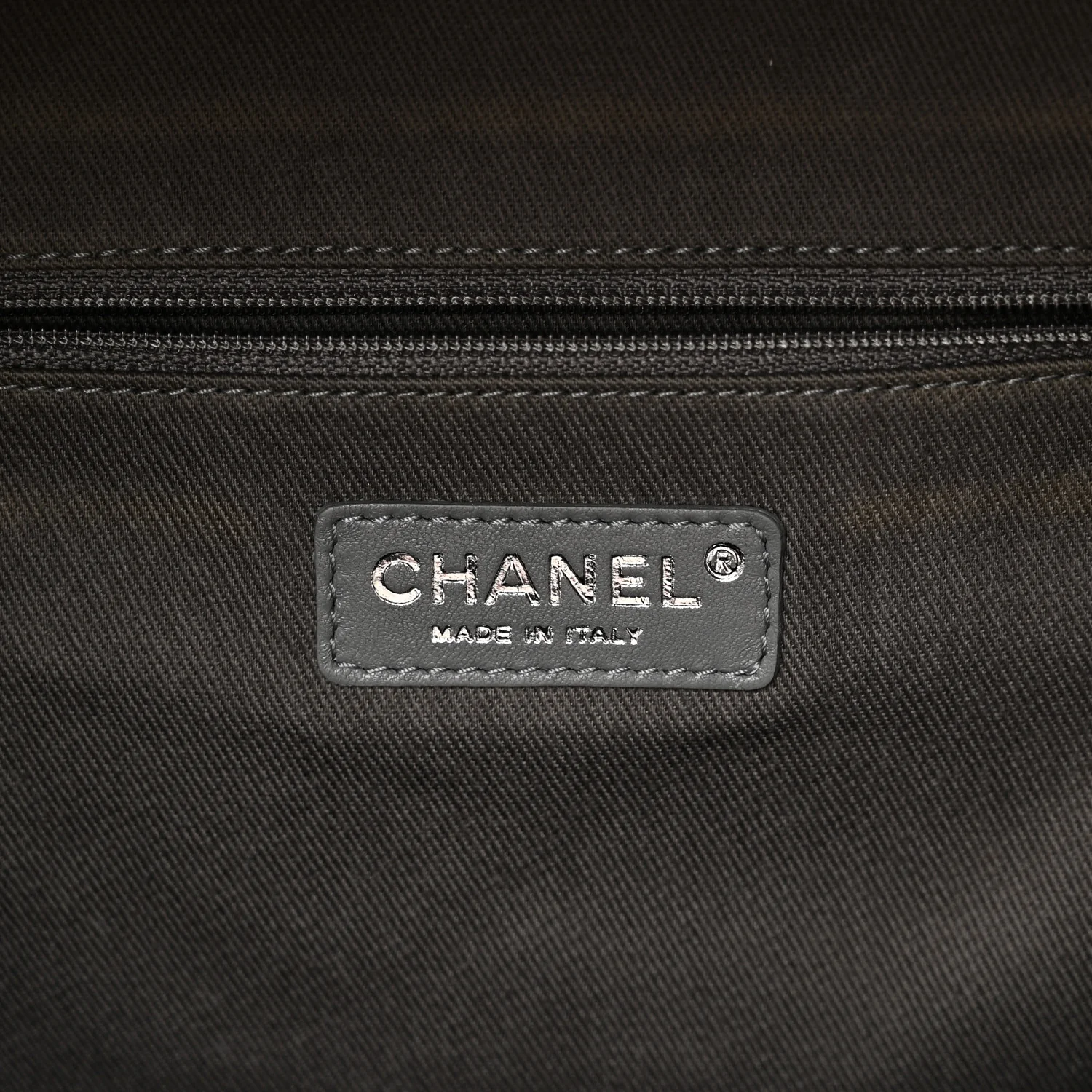 Graffiti Printed Canvas Medium Backpack Grey - Image 5