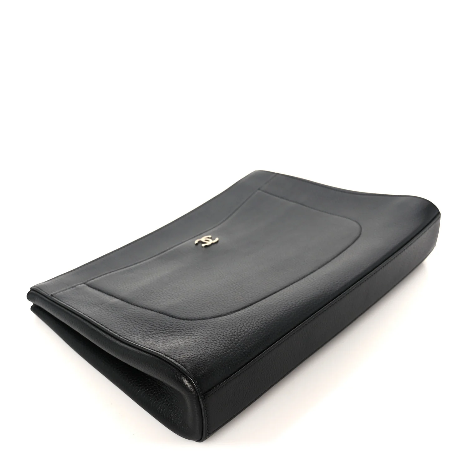 Grained Calfskin Large Neo Executive Cosmetic Case Black - Image 4