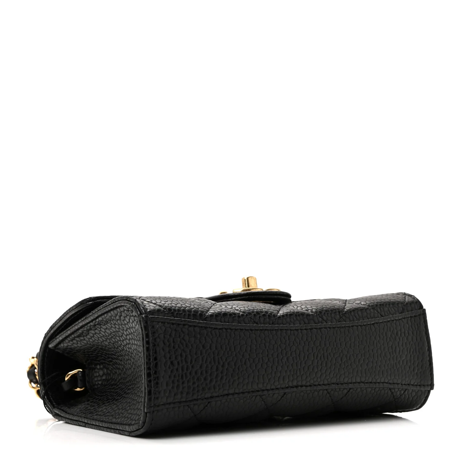 Grained Calfskin Quilted Cruise Mini Flap Black - Image 10