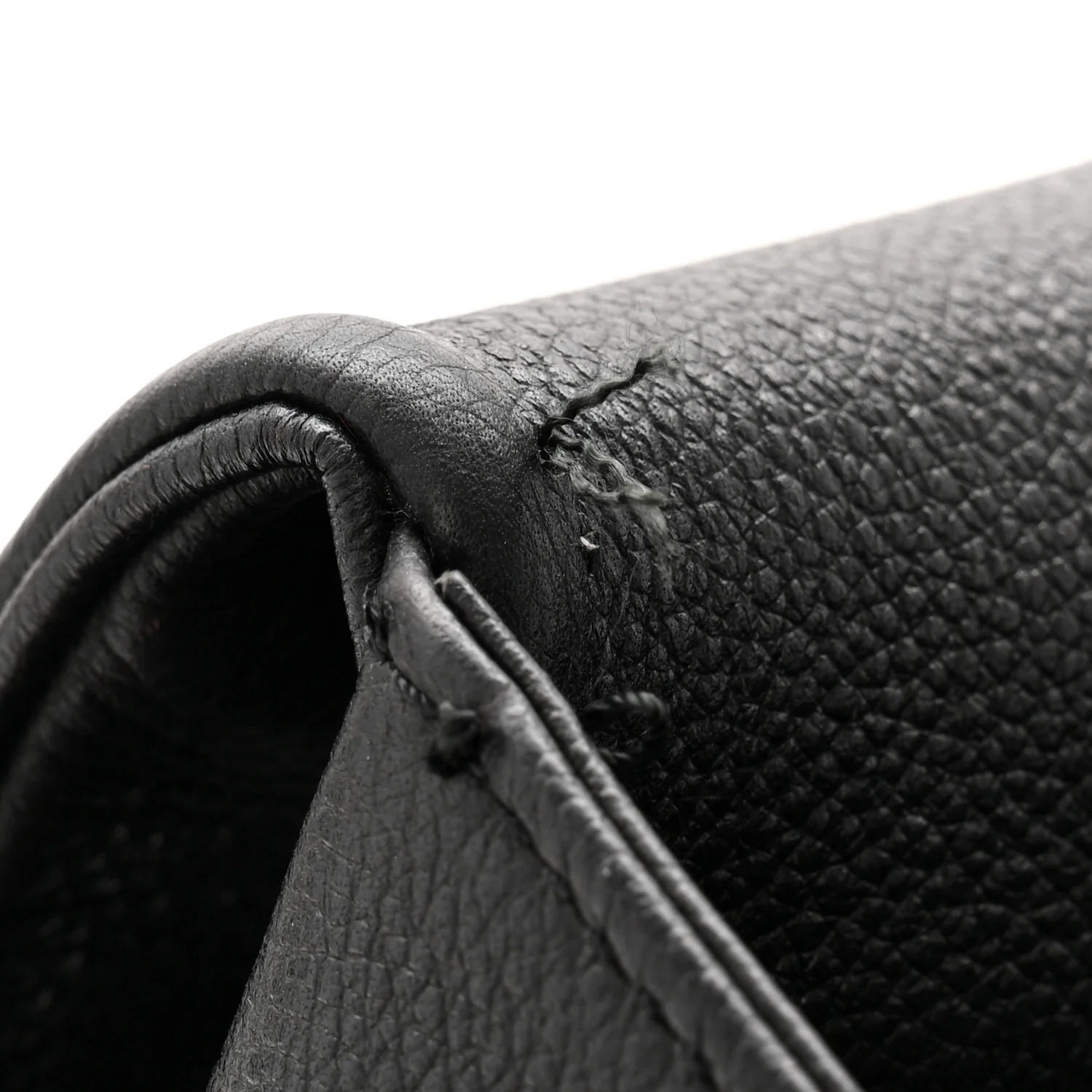 Grained Calfskin Quilted Large Casual Rock Backpack Black - Image 11