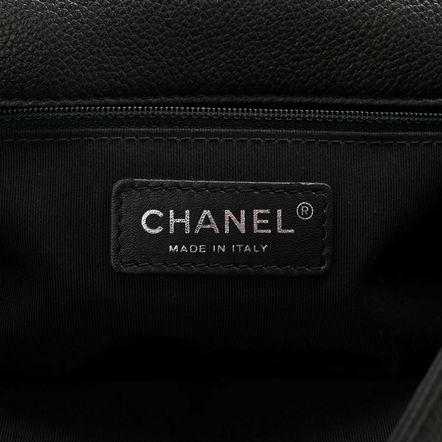 Grained Calfskin Quilted Large Casual Rock Backpack Black - Image 6