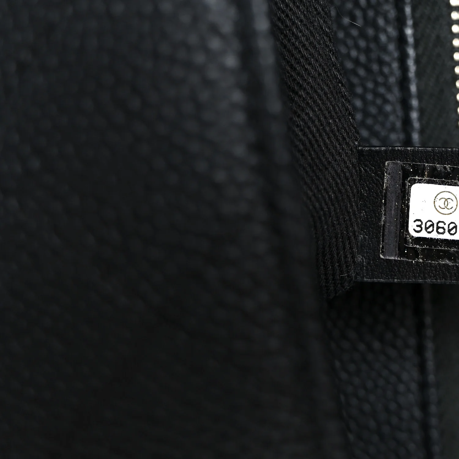 Grained Calfskin Stitched Flap Black - Image 7
