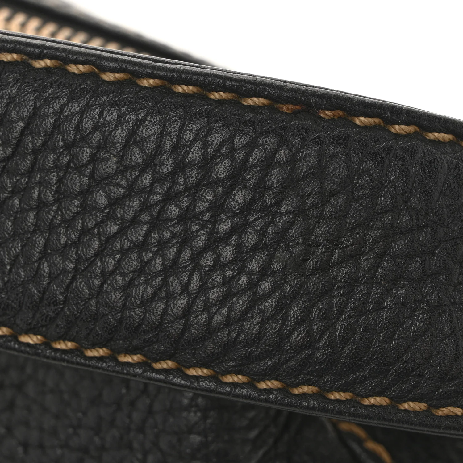 Grained Calfskin Tassel Shoulder Bag Black - Image 13