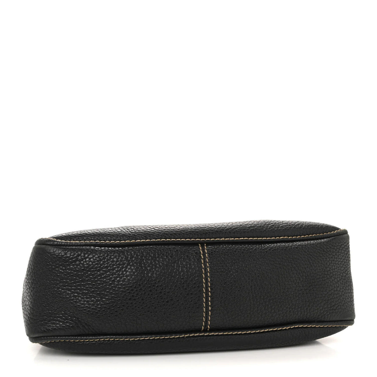 Grained Calfskin Tassel Shoulder Bag Black - Image 4