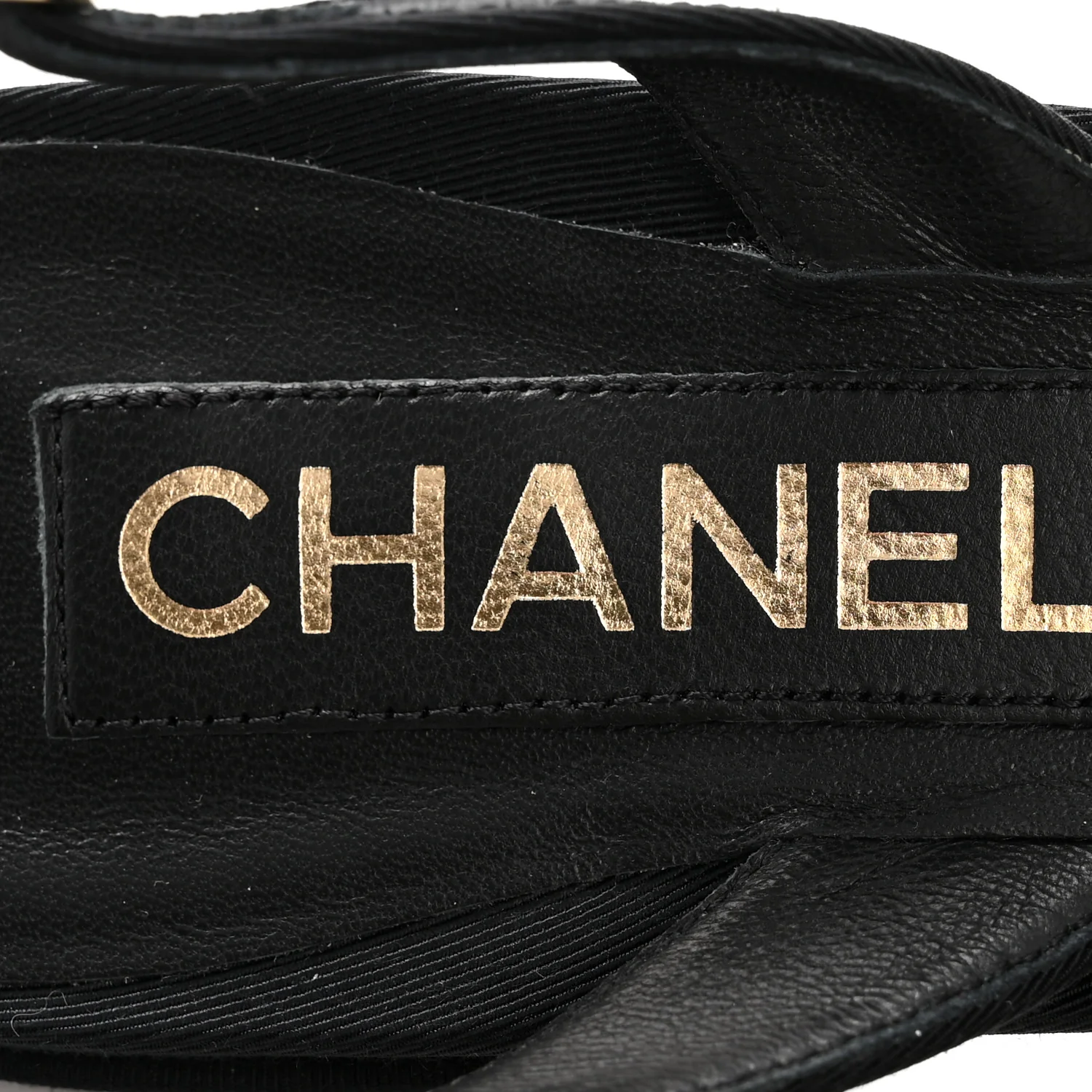 Grosgrain Camellia Slingback Flats 39.5 Black White - Image 22