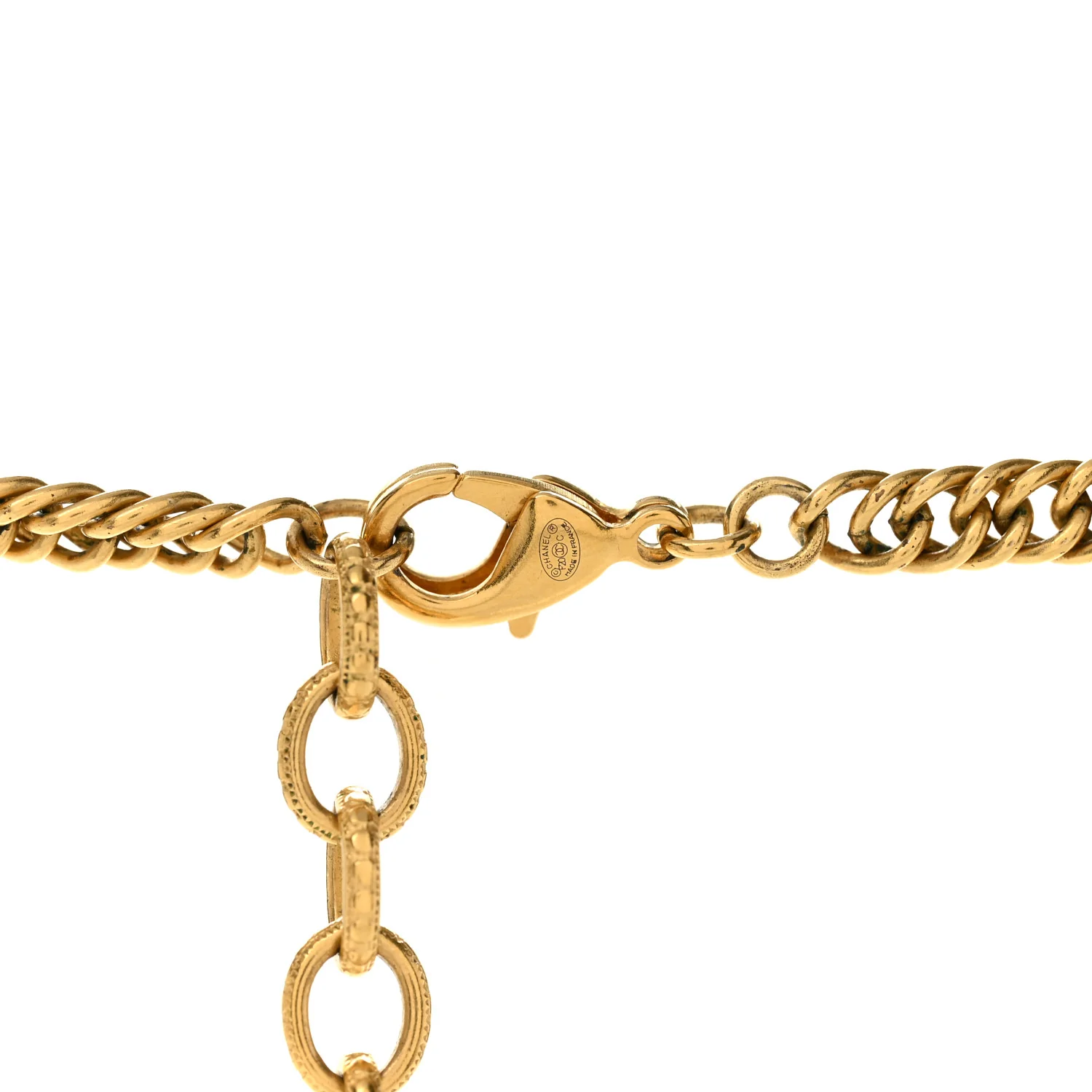 ID Dog Tag Charm Necklace Gold - Image 5
