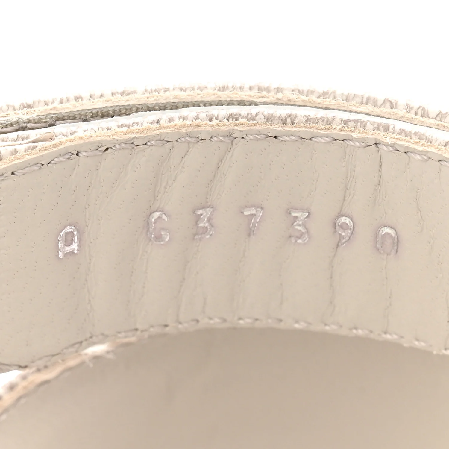 Iridescent Calfskin Logo CC Turnlock Sandals 37.5 Grey - Image 9