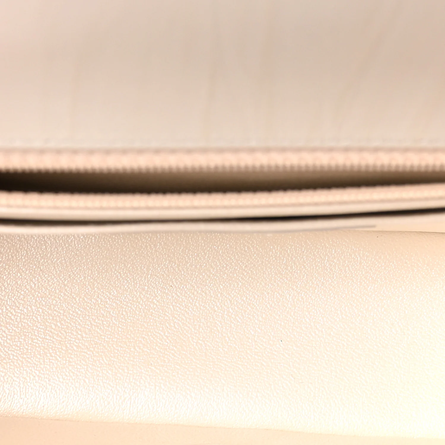 Iridescent Calfskin Quilted Mini Rectangular Flap White - Image 5