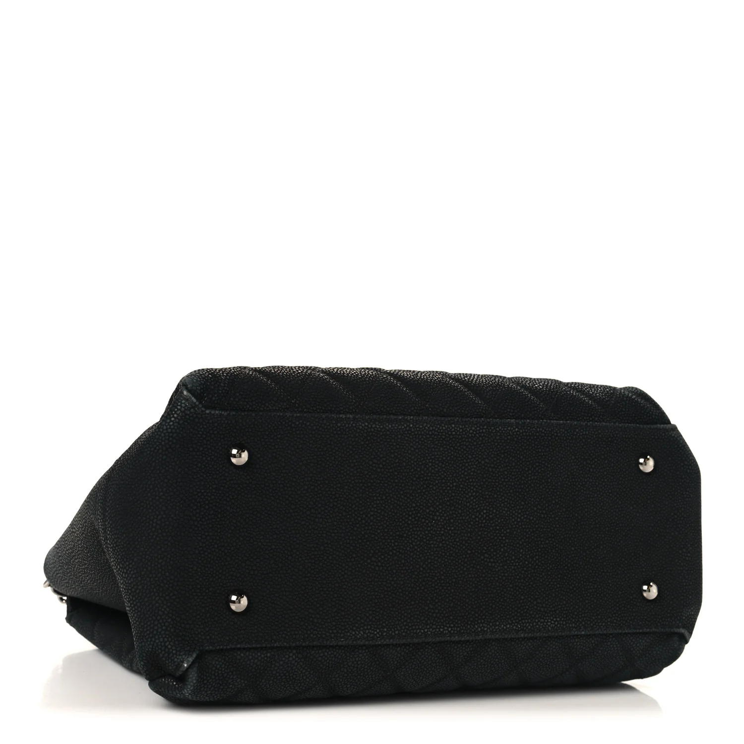 Iridescent Caviar Medium Lady Pearly Flap Black - Image 3