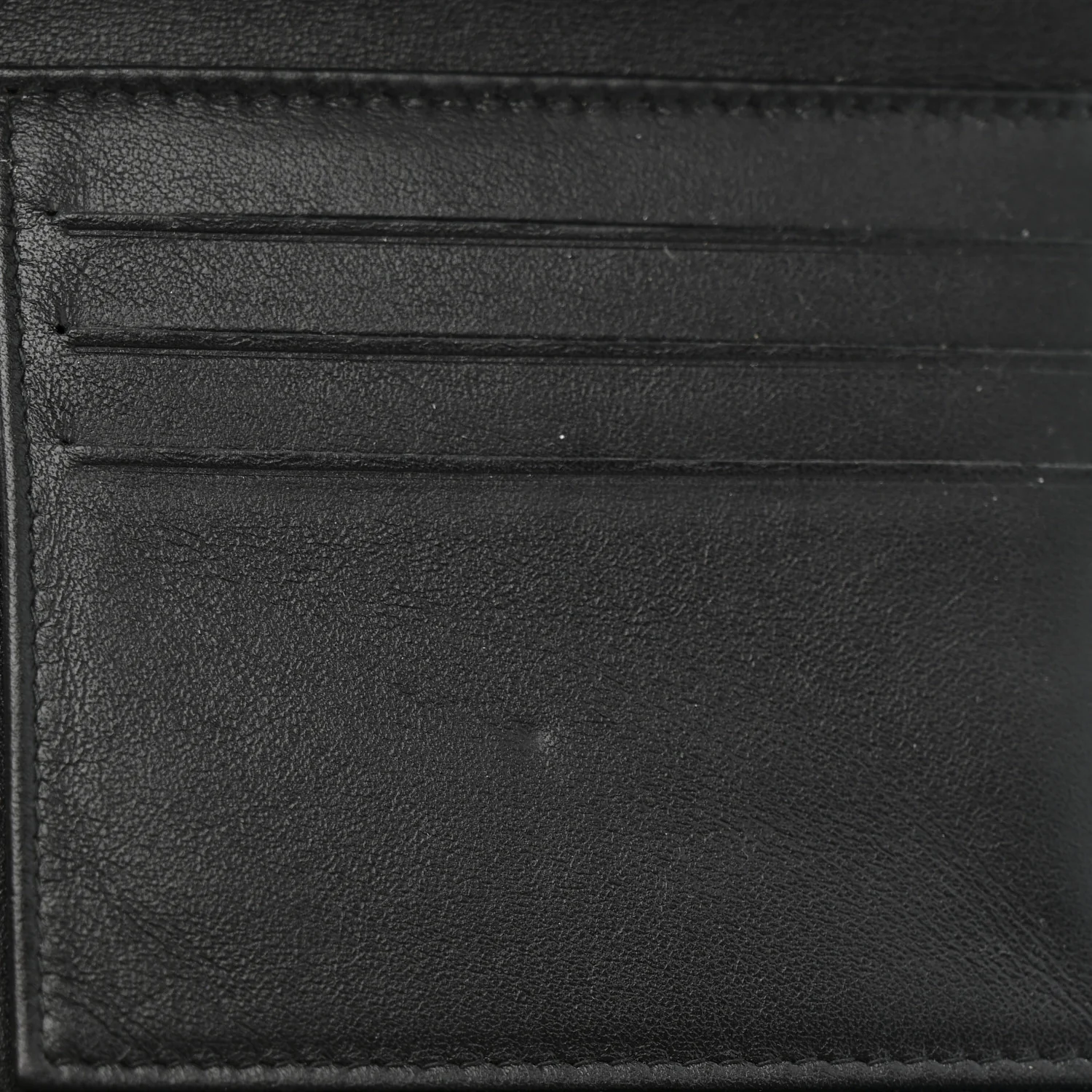 Iridescent Caviar Quilted Compact Flap Wallet Black - Image 10