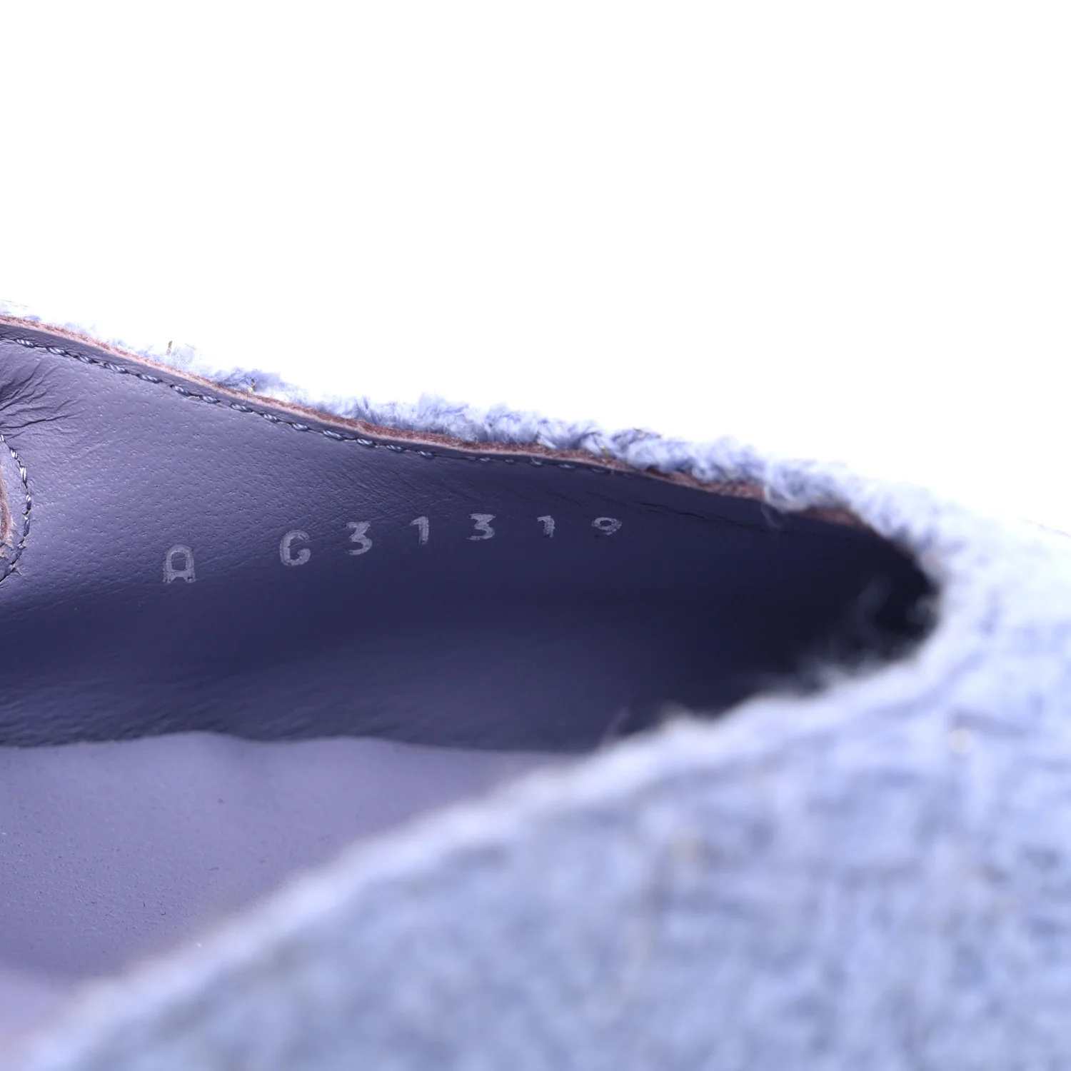 Iridescent Wool Tweed Patent Cap Toe CC Slingback Flats 40 Light Purple Silver Black - Image 10