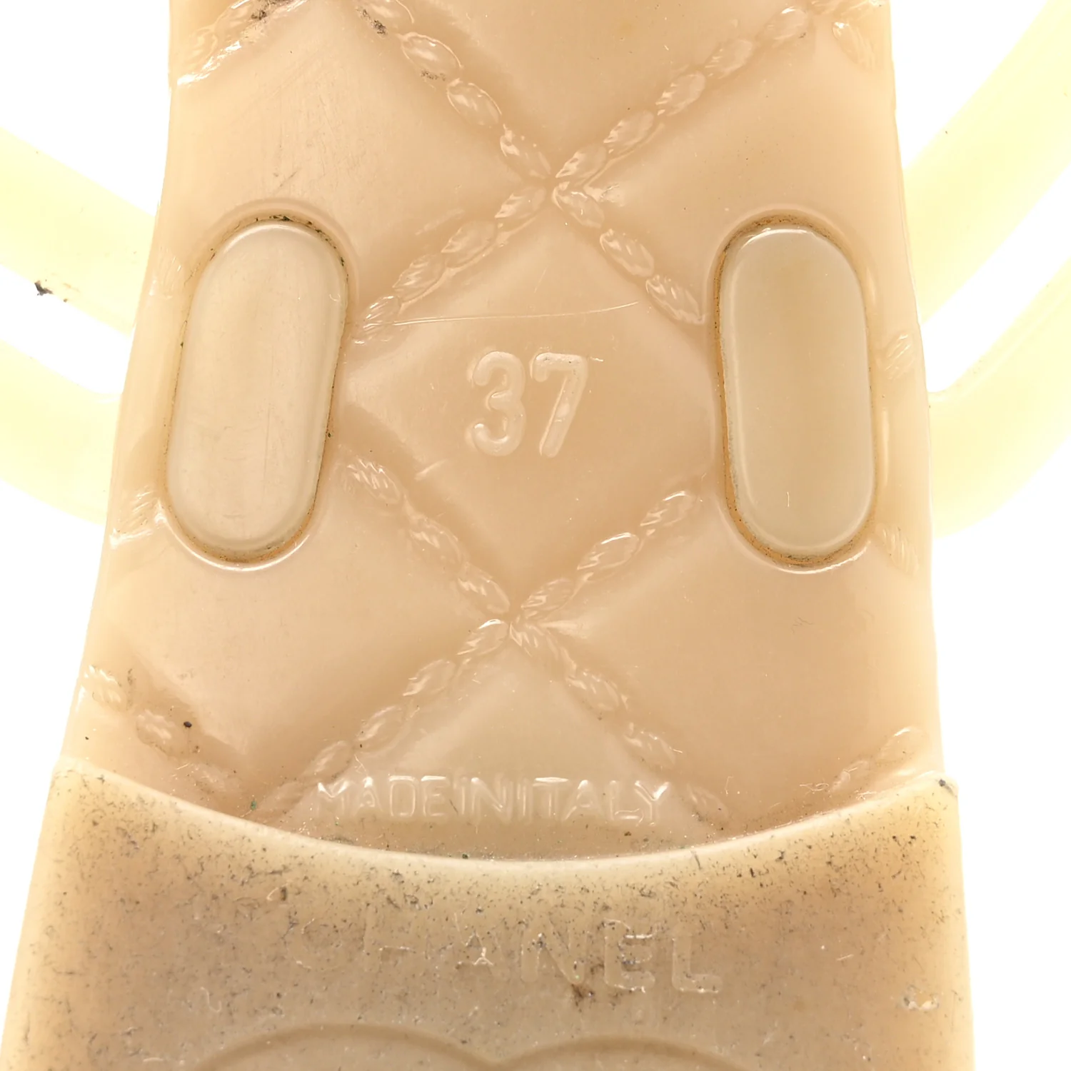 Jelly Camellia Thong Sandals 37 Beige - Image 8