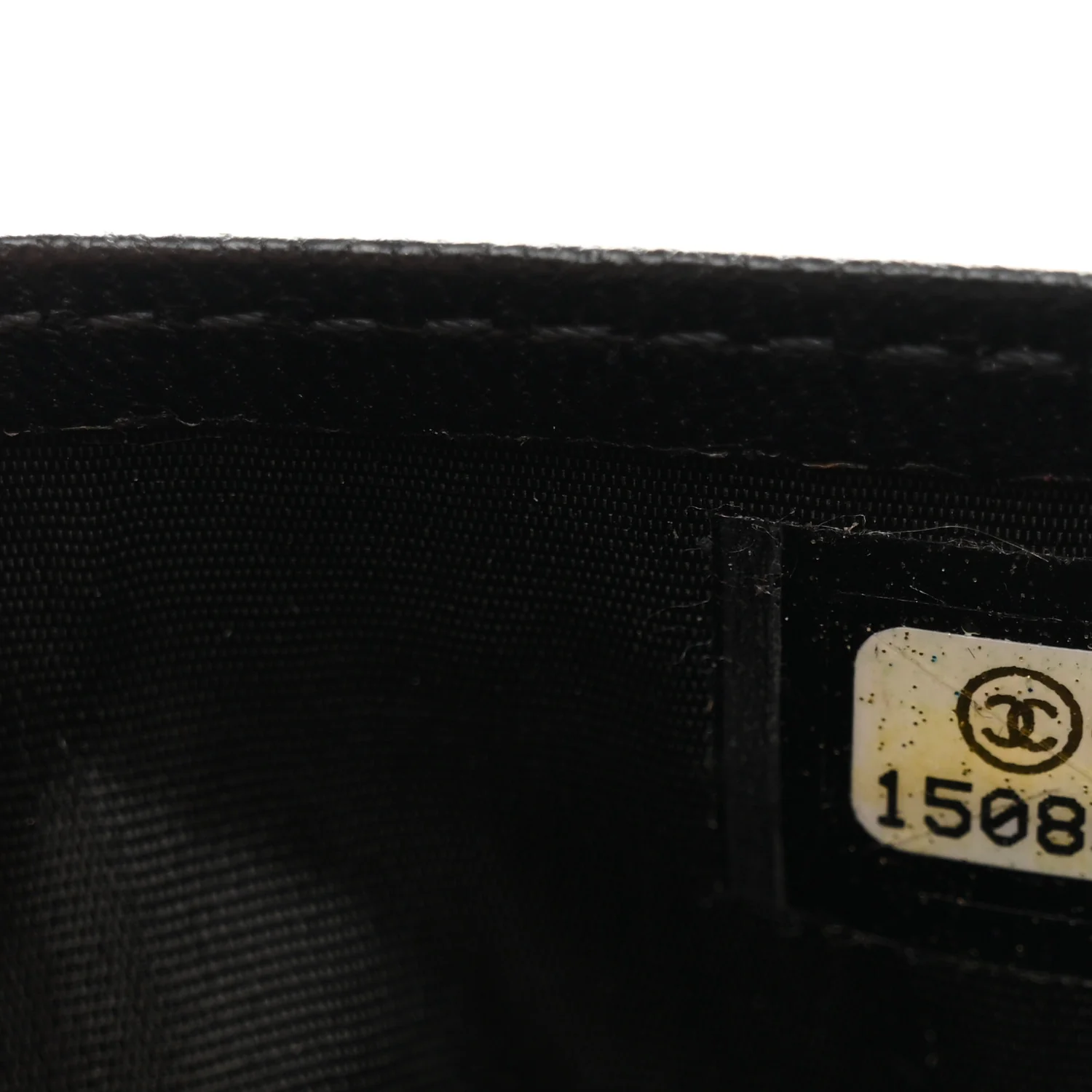 Lambskin Camellia Embossed Card Holder Black - Image 7