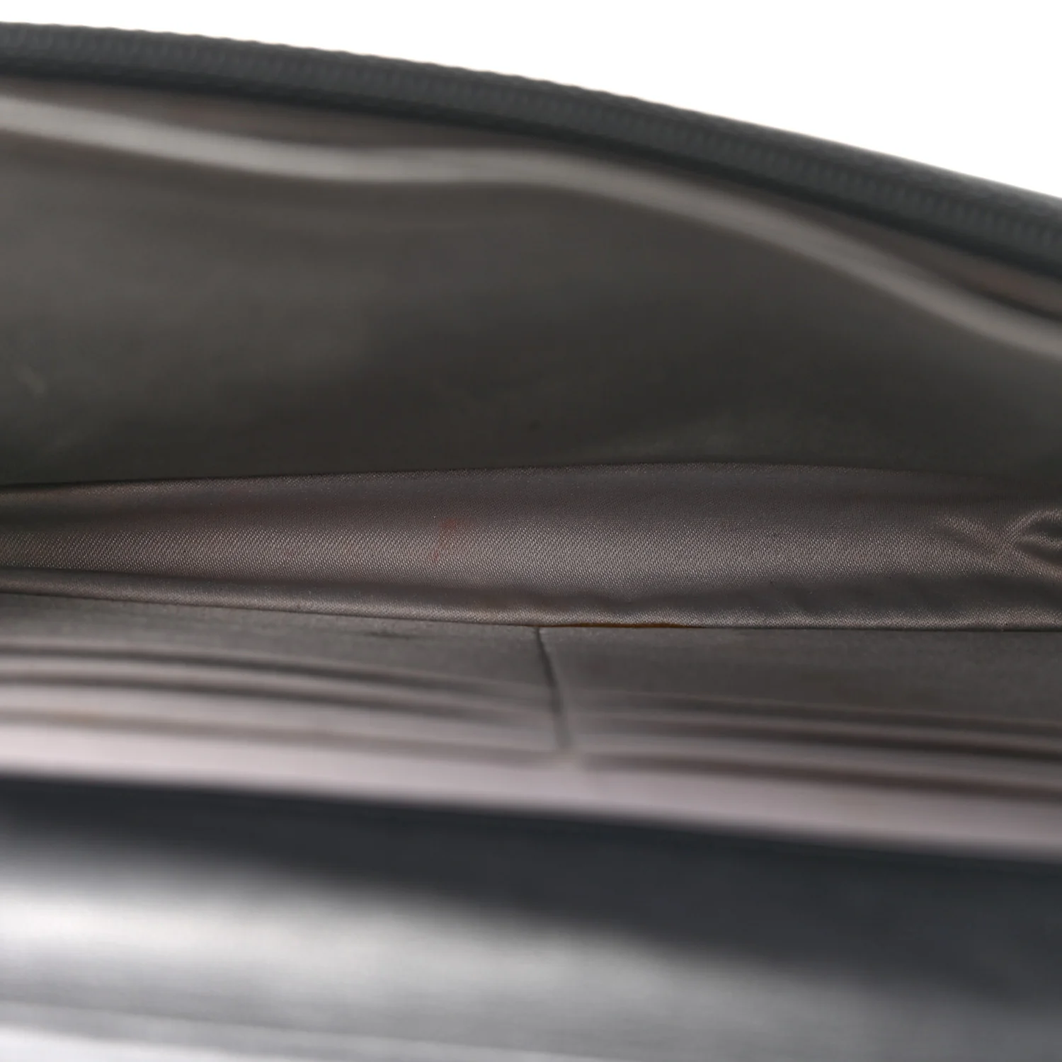 Lambskin Camellia Embossed Wallet On Chain WOC Black - Image 5