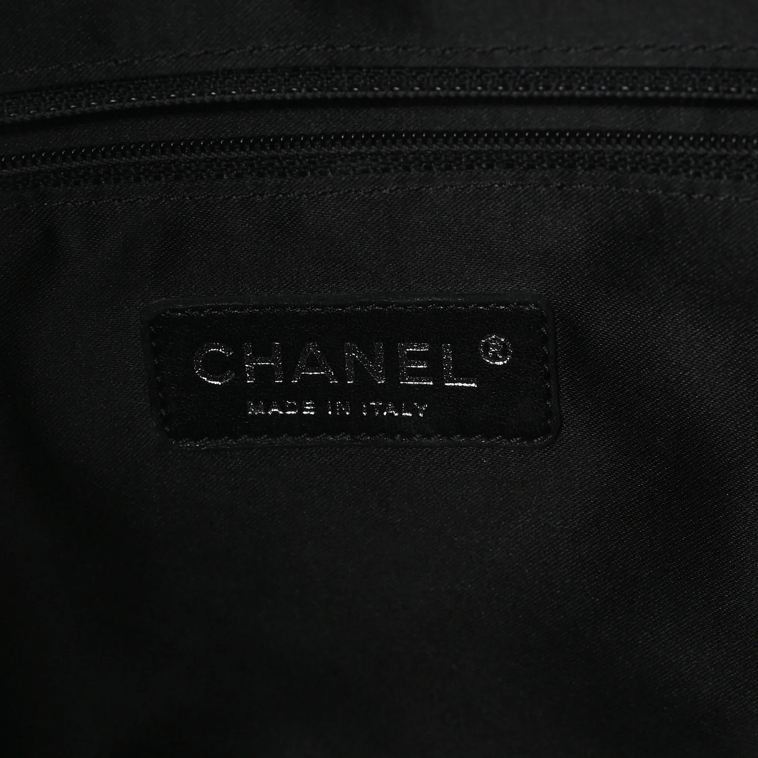 Lambskin Canvas CC Shopping Tote Black - Image 6