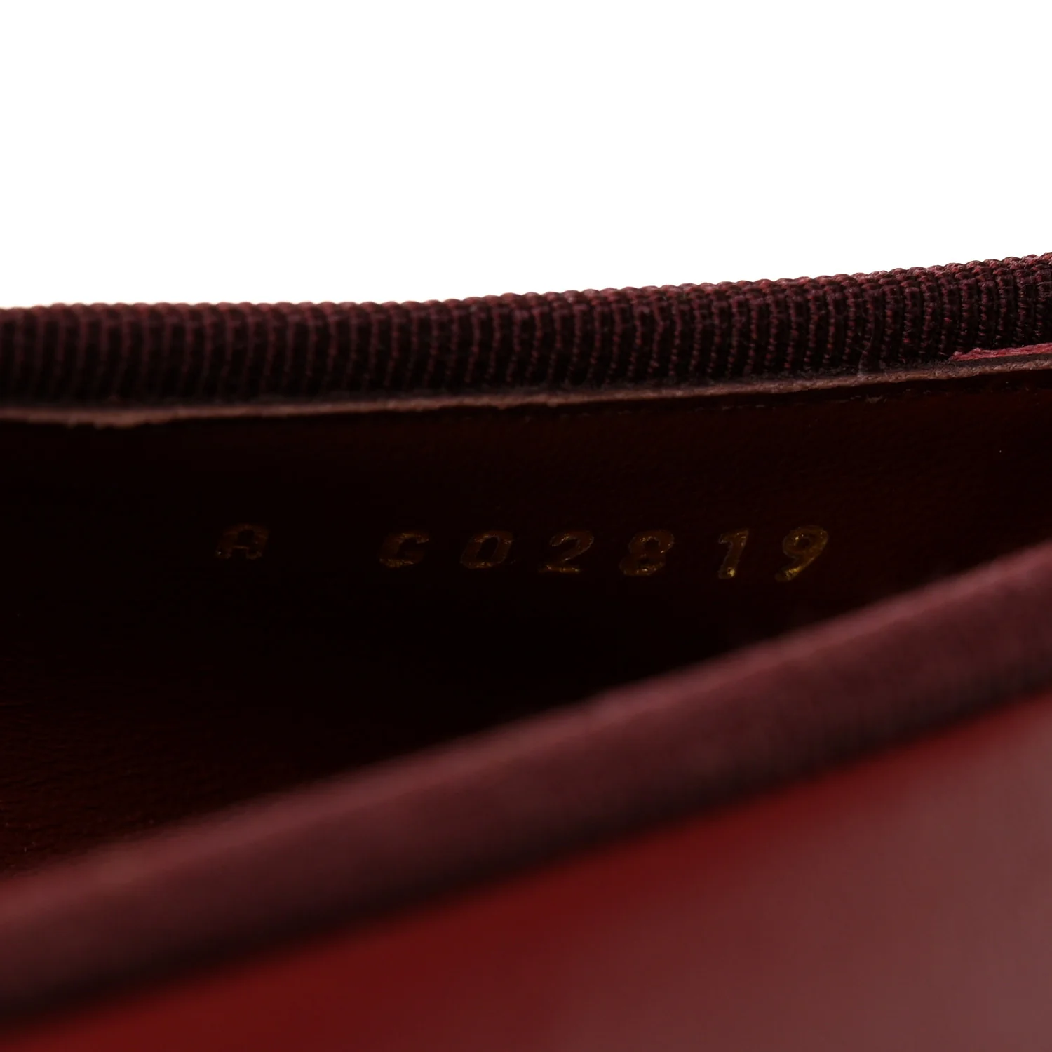 Lambskin Cap Toe CC Ballerina Flats 37 Burgundy Black - Image 8