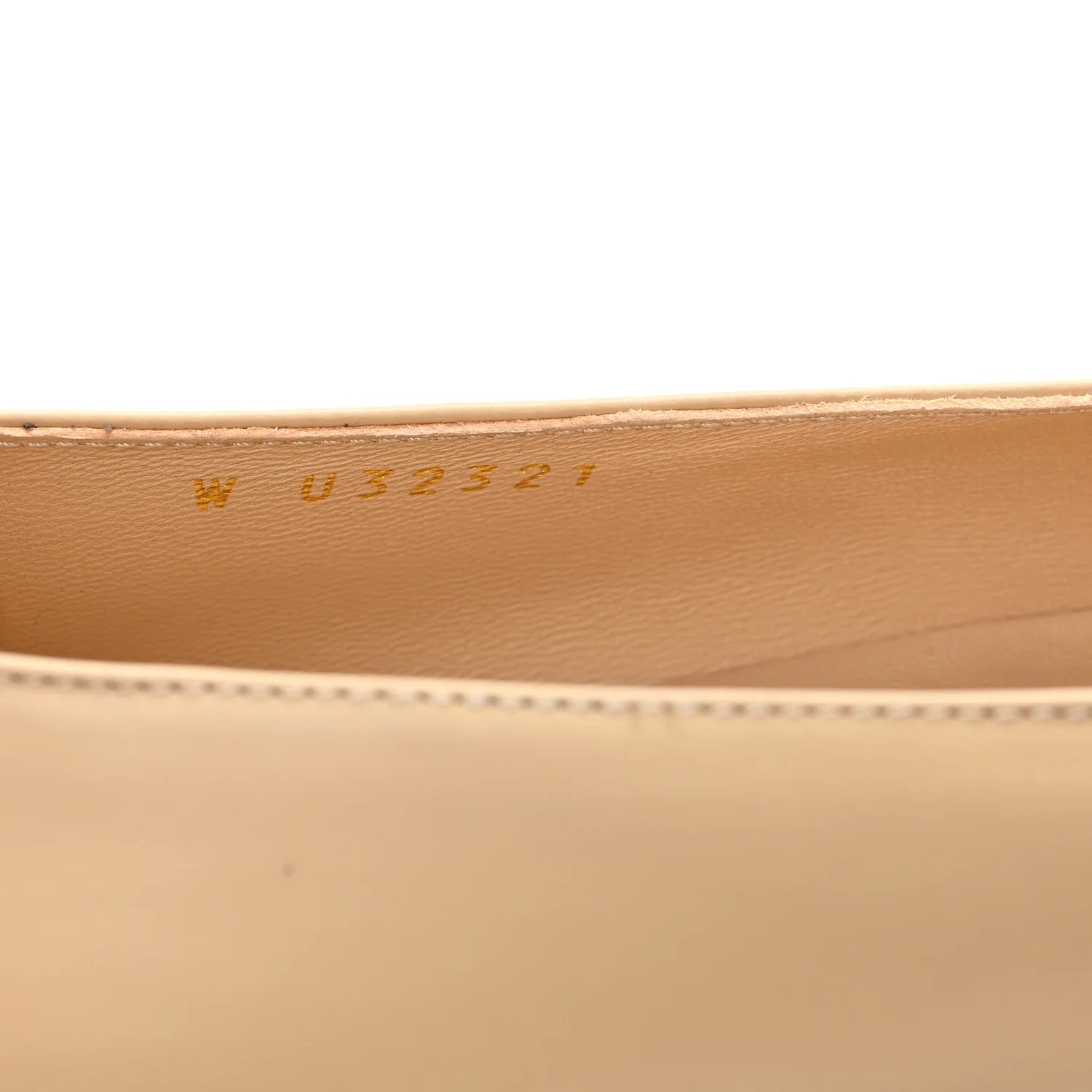 Lambskin Cap Toe CC Uniform Ballerina Flats 39.5 Beige Black - Image 9