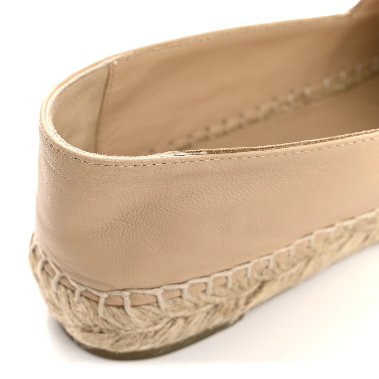 Lambskin CC Espadrilles 36 Beige Black - Image 11
