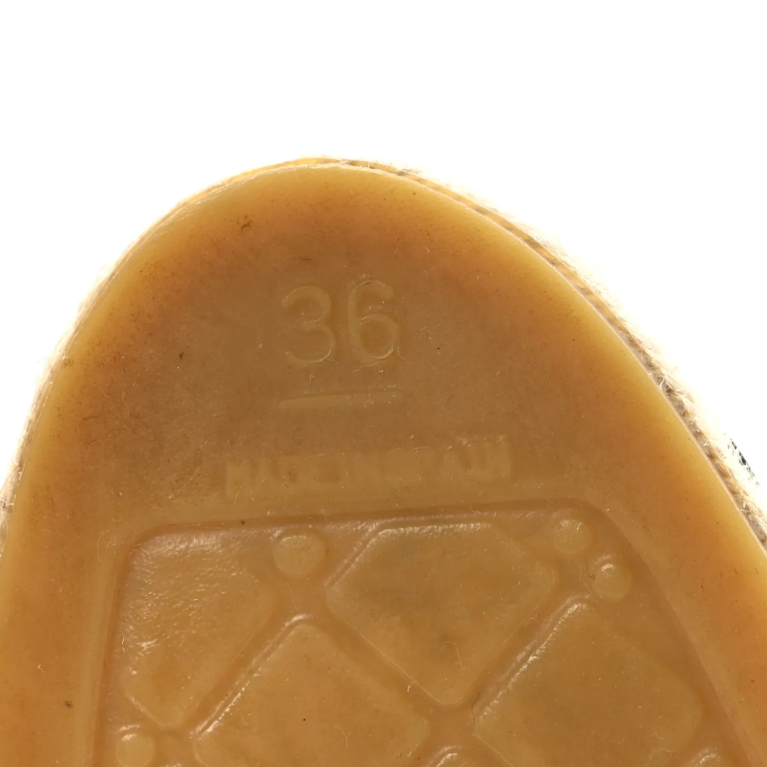 Lambskin CC Espadrilles 36 Beige Black - Image 7