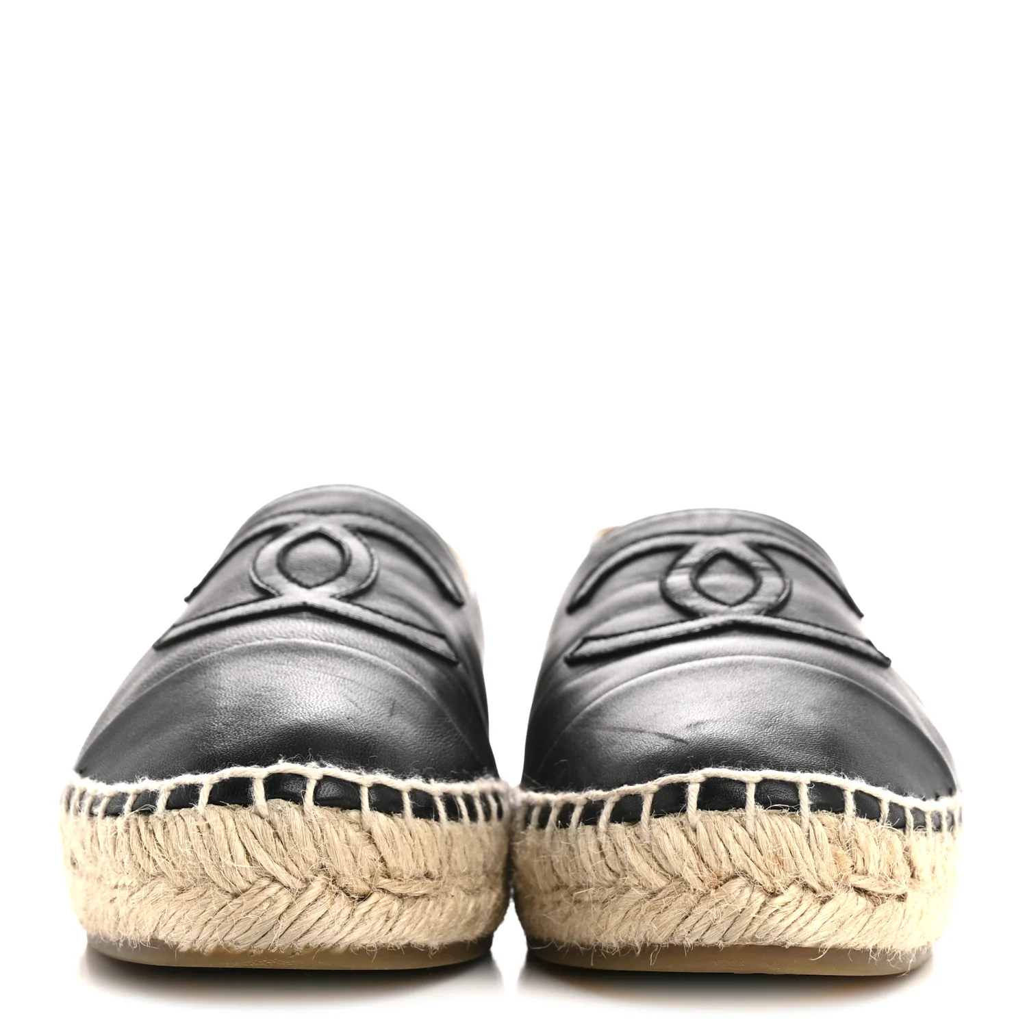 Lambskin CC Espadrilles 36 Black - Image 3