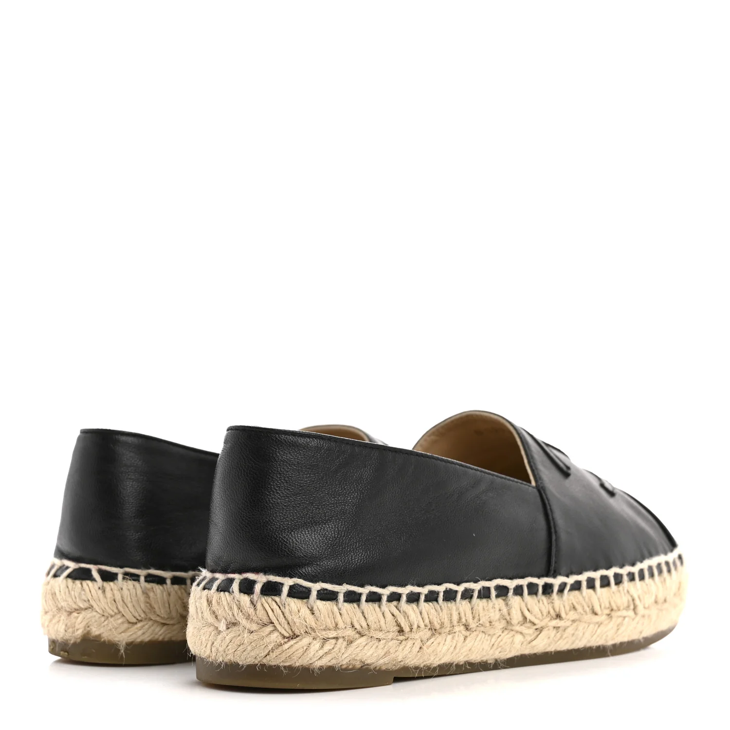 Lambskin CC Espadrilles 36 Black - Image 5