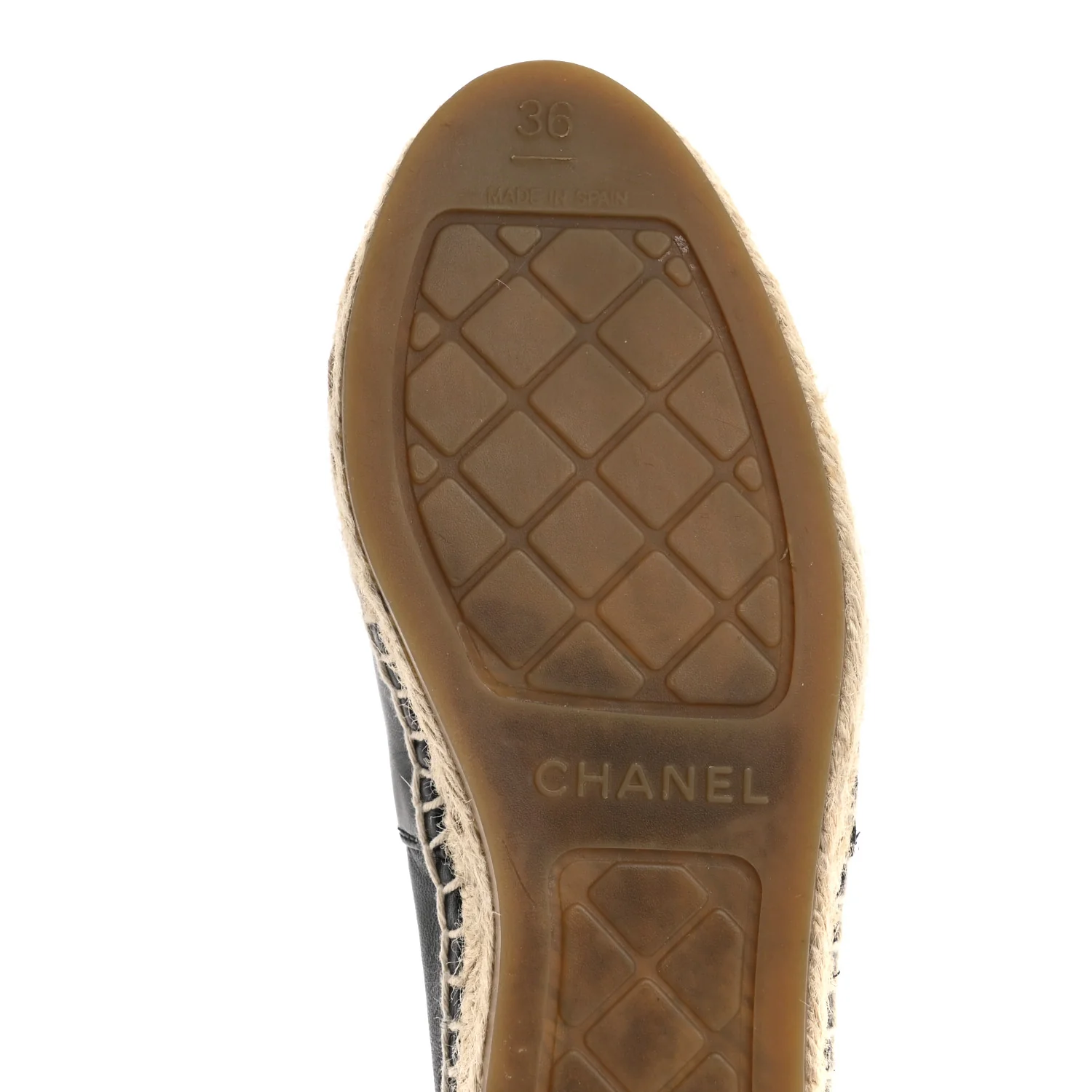 Lambskin CC Espadrilles 36 Black - Image 8