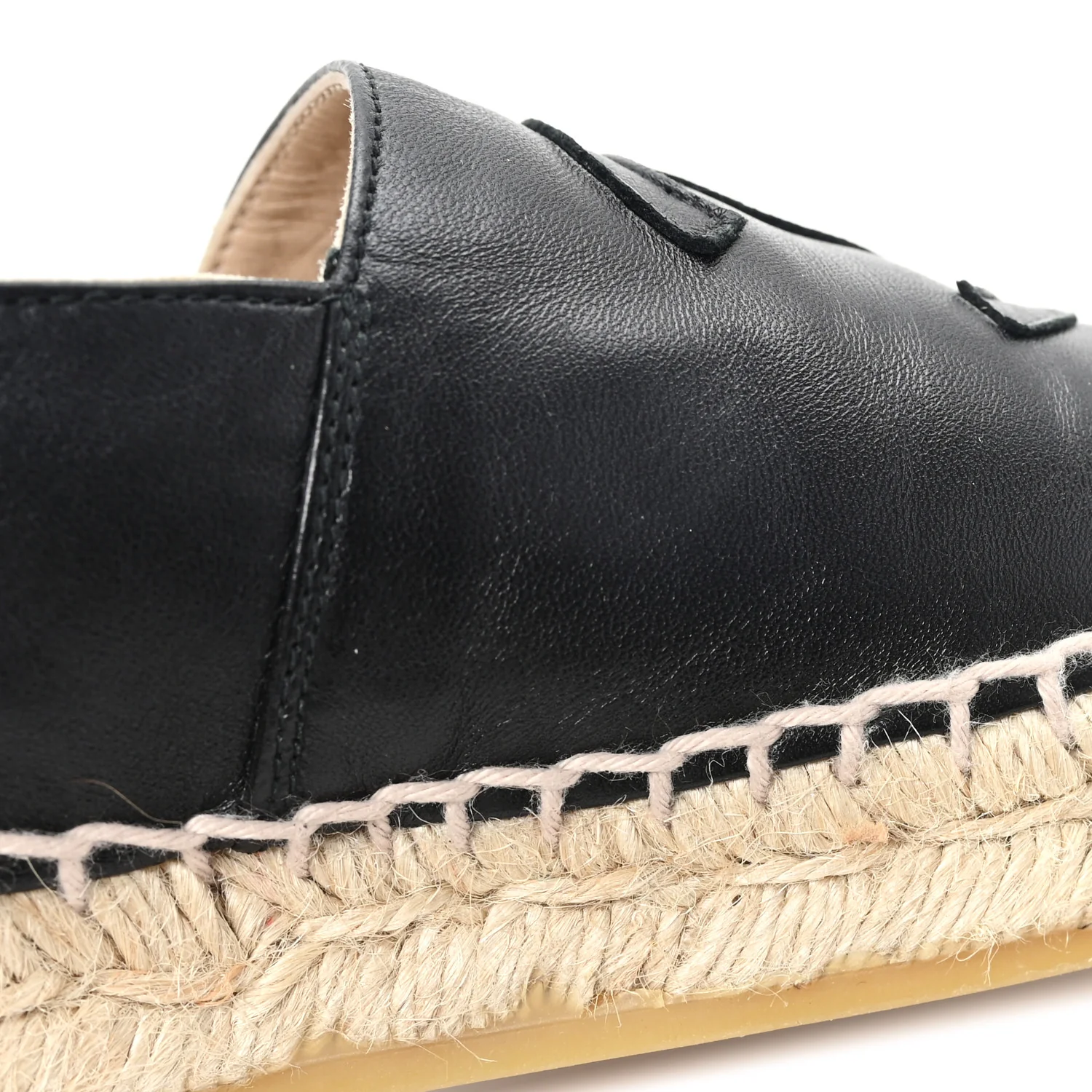 Lambskin CC Espadrilles 36 Black - Image 11