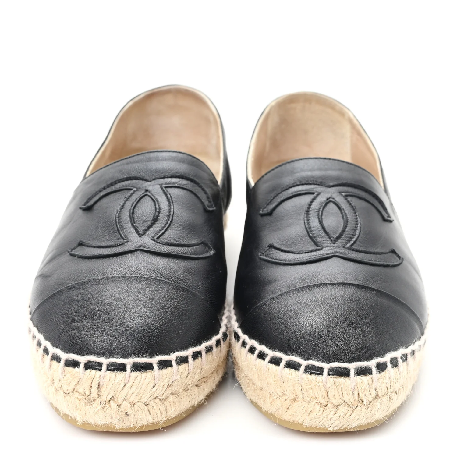 Lambskin CC Espadrilles 36 Black - Image 2