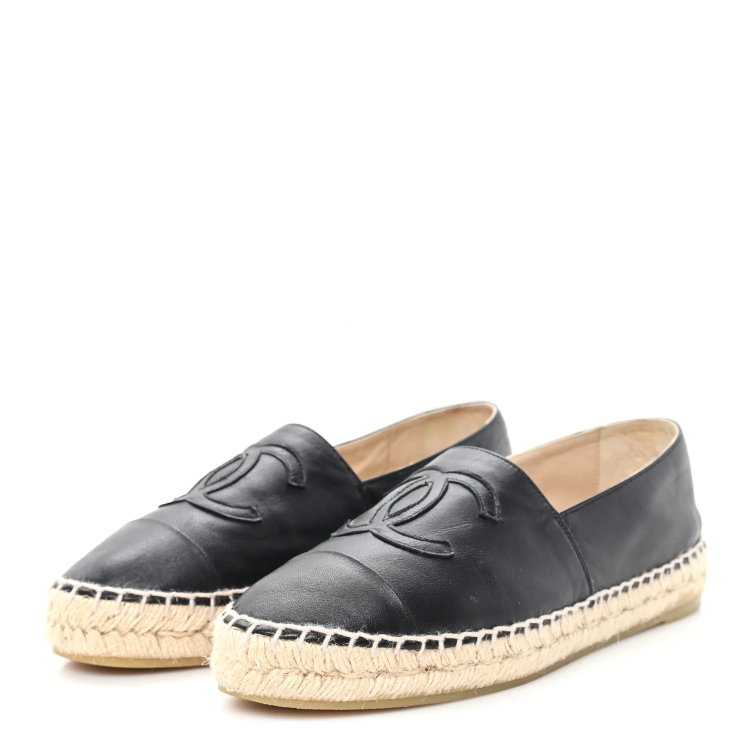 Lambskin CC Espadrilles 36 Black - Image 4
