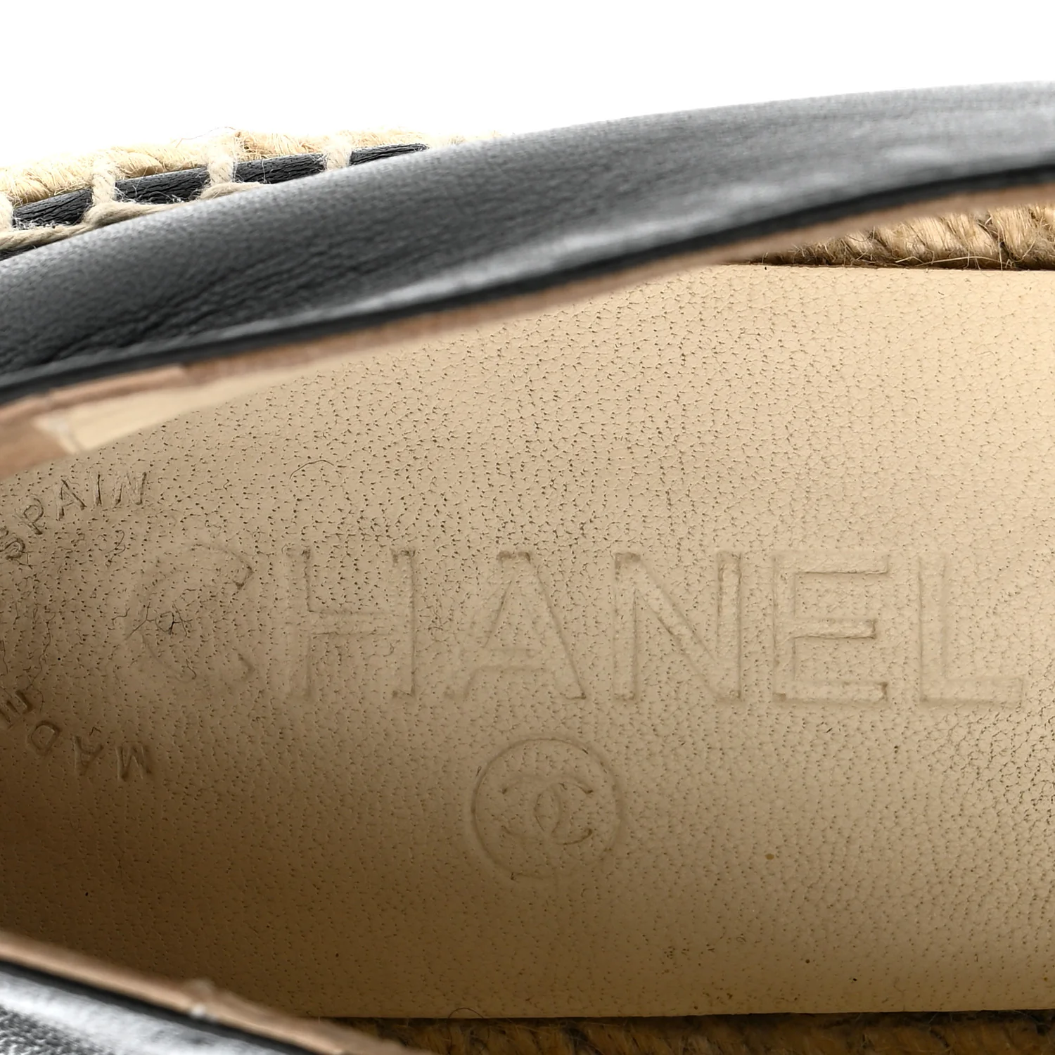 Lambskin CC Espadrilles 36 Black - Image 12