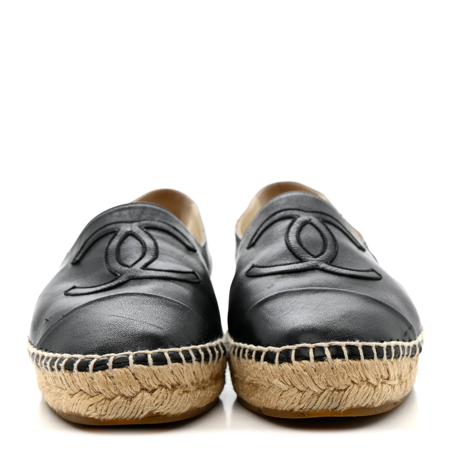 Lambskin CC Espadrilles 36 Black - Image 3