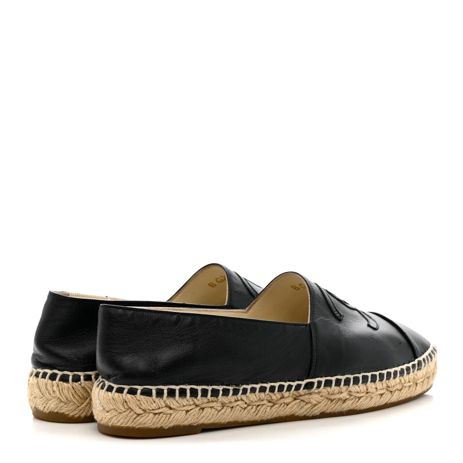 Lambskin CC Espadrilles 36 Black - Image 5
