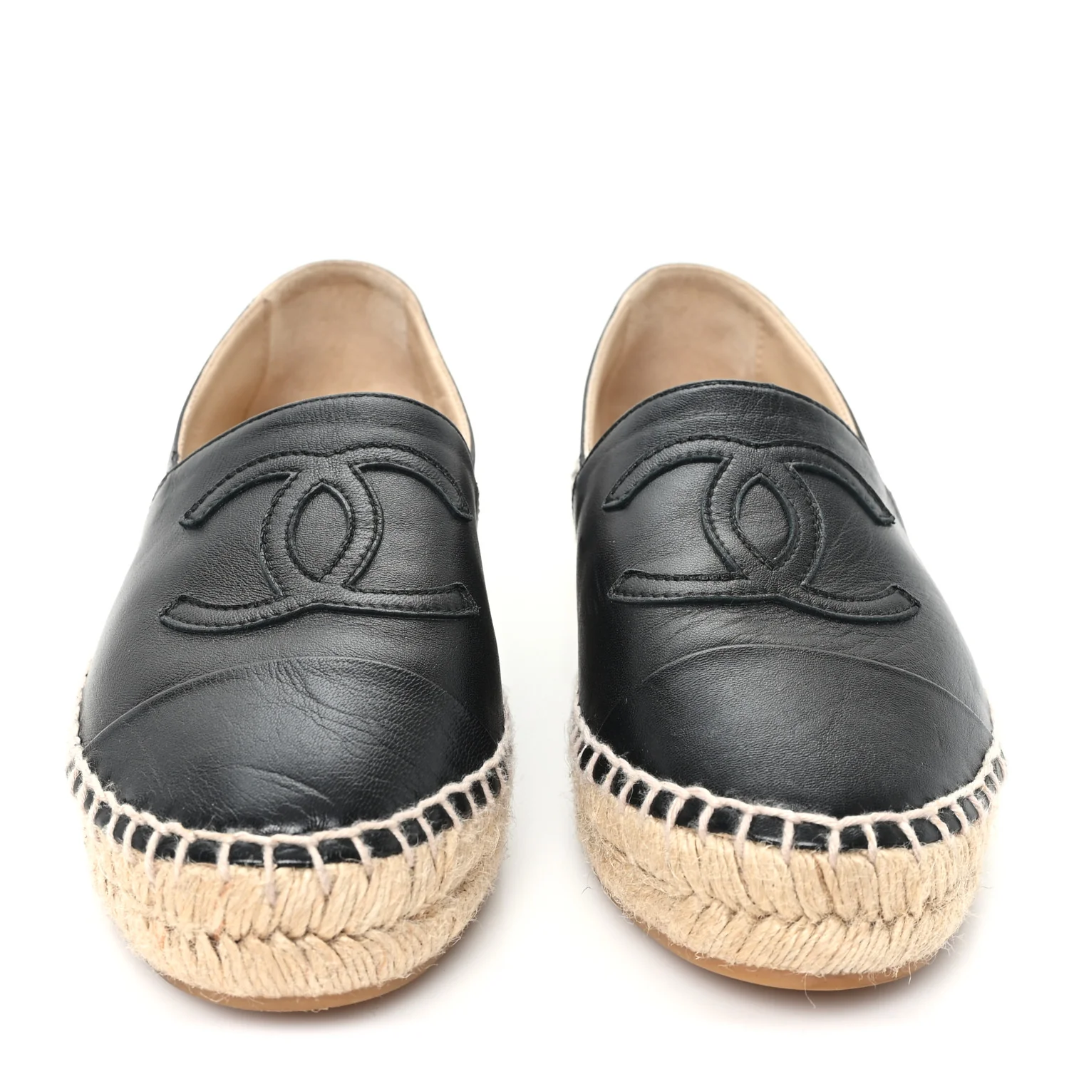Lambskin CC Espadrilles 36 Black - Image 3