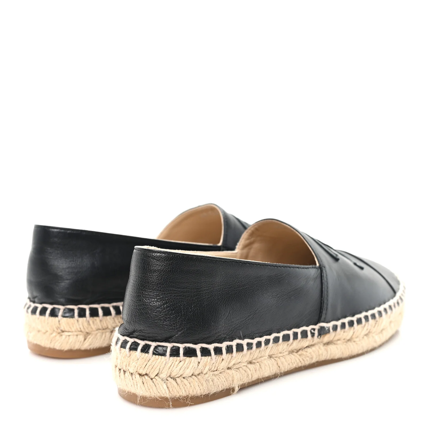 Lambskin CC Espadrilles 36 Black - Image 5