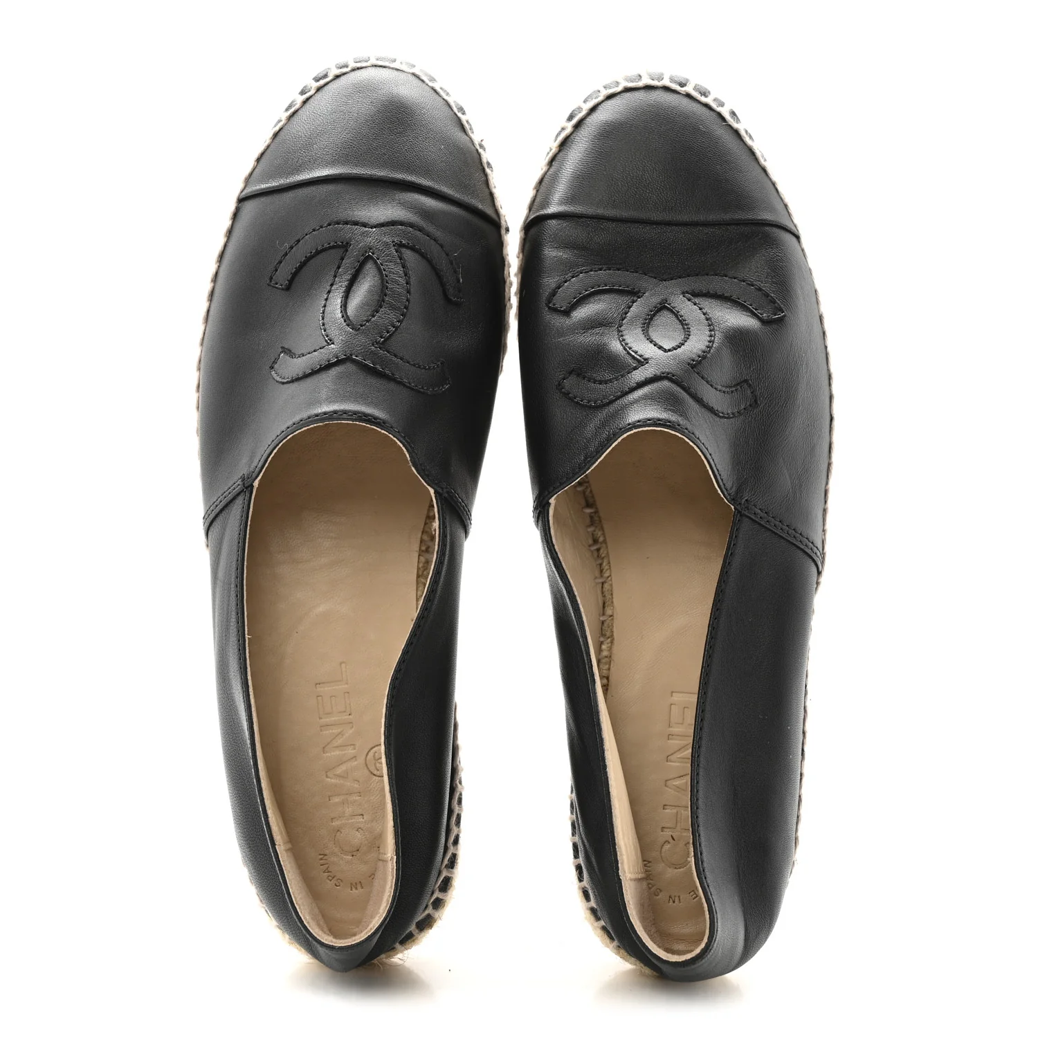 Lambskin CC Espadrilles 39 Black - Image 2