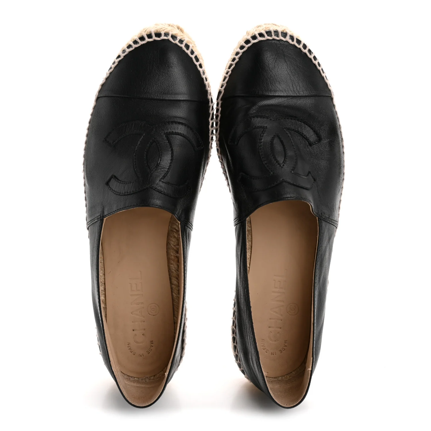 Lambskin CC Espadrilles 39 Black - Image 2