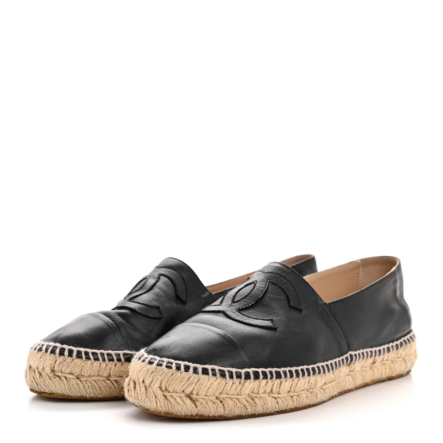 Lambskin CC Espadrilles 39 Black - Image 4